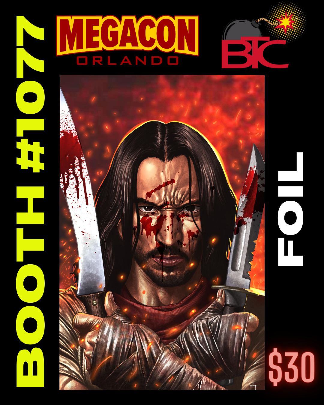 BRZRKR #1 MICO SUAYAN MEGACON EXCLUSIVE FOIL VARIANT