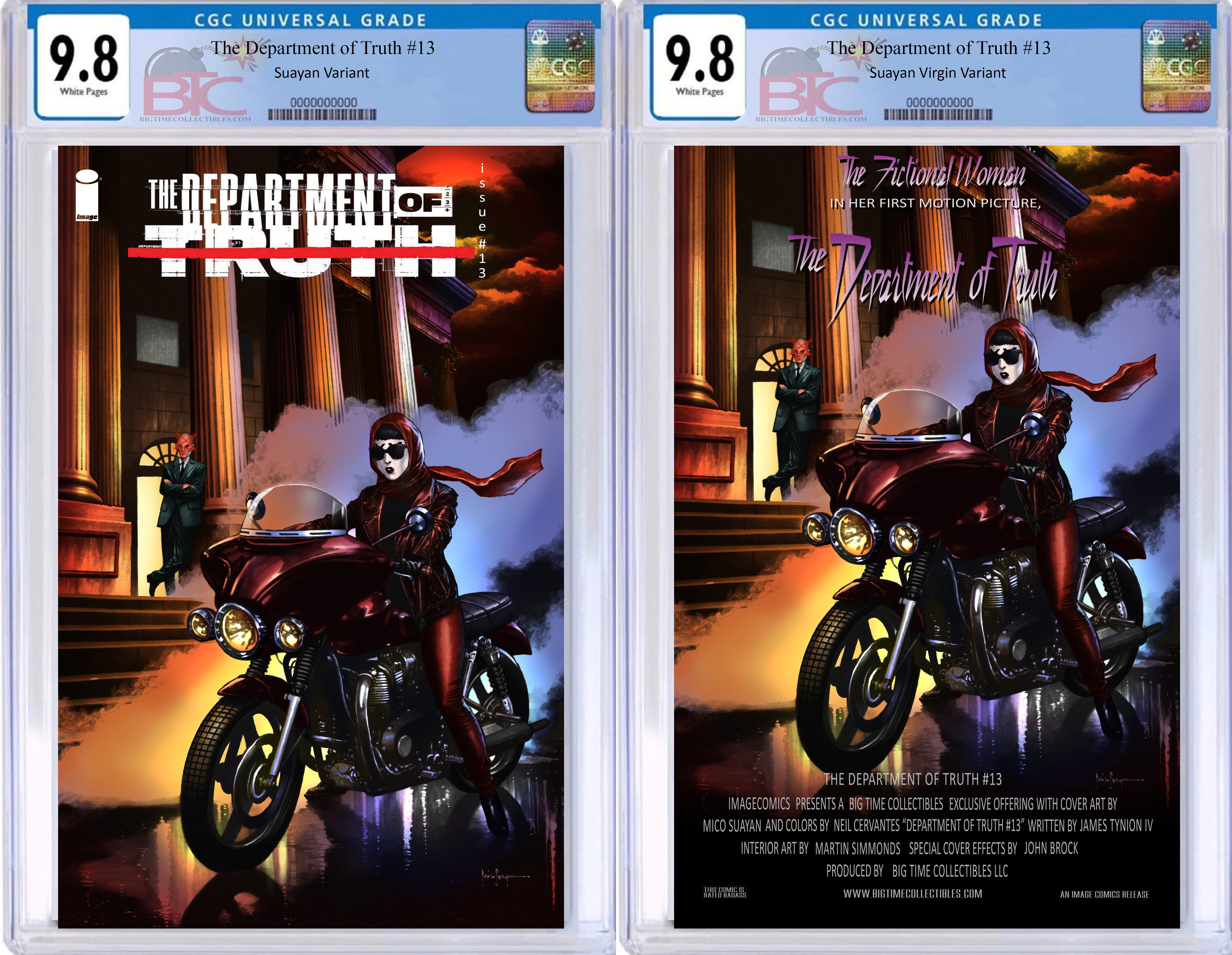 DEPARTMENT OF TRUTH #13 MICO SUAYAN PURPLE RAIN EXCLUSIVE HOMAGE VARIANT