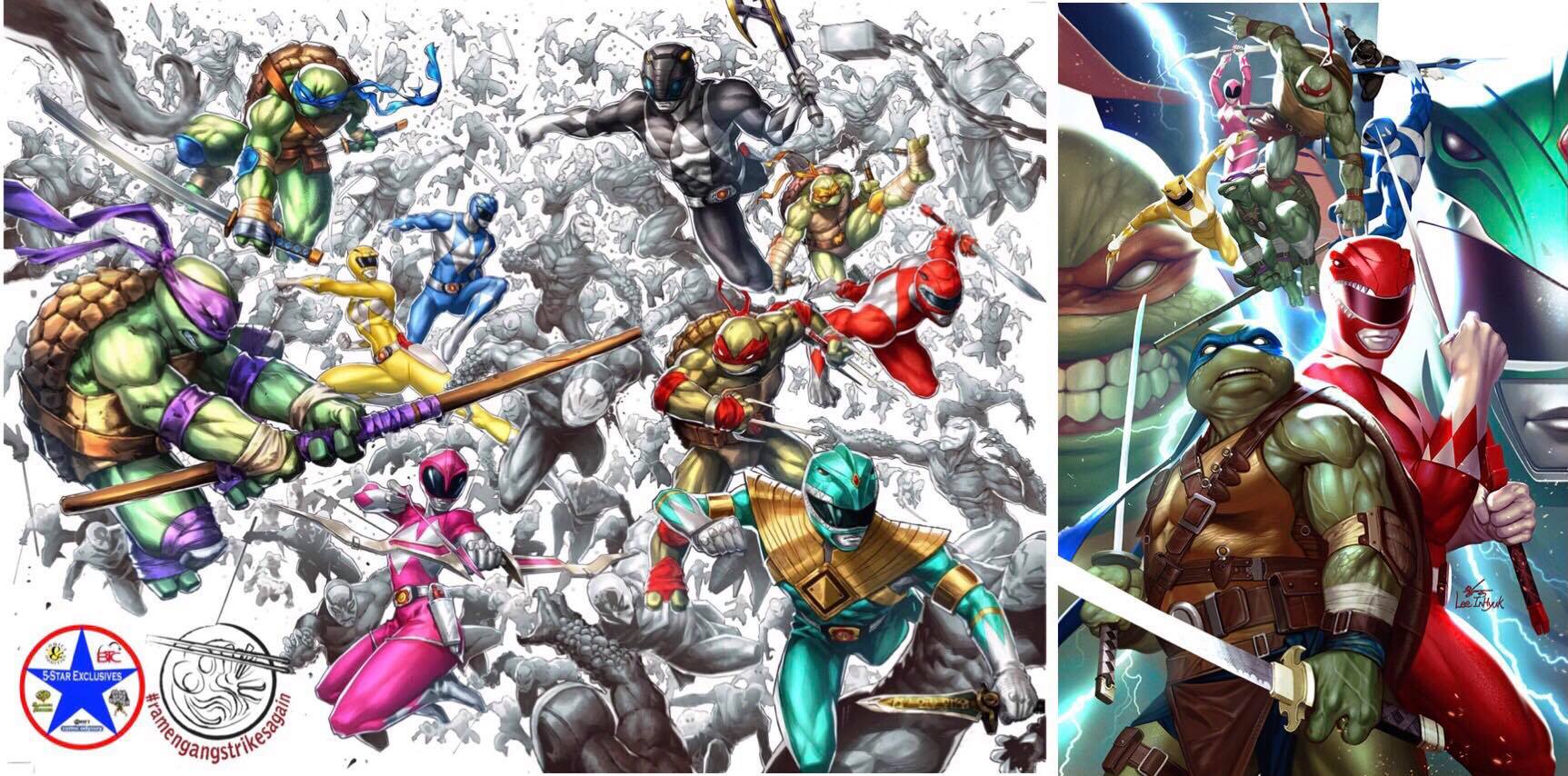 POWER RANGERS TMNT #1 INHYUK LEE, ALAN QUAH & KAEL NGU EXCLUSIVE VIRGIN COVER