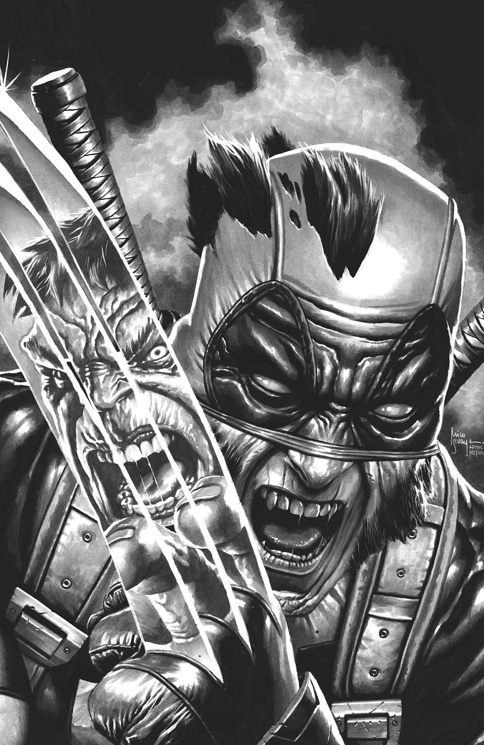 DEADPOOL #4 MICO SUAYAN MEGACON EXCLUSIVE SKETCH COVER