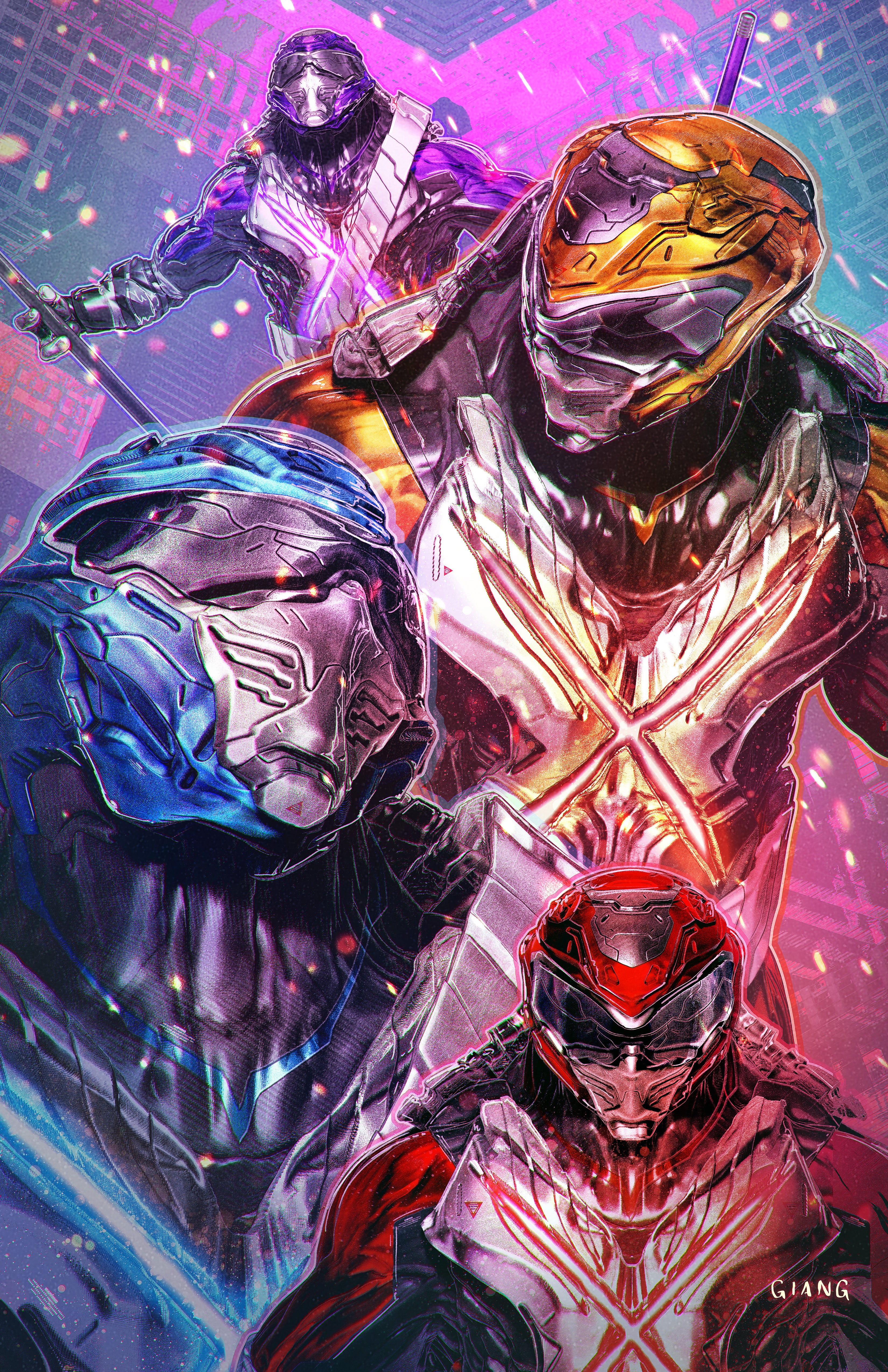 MMPR TMNT II #5 JOHN GIANG EXCLUSIVE VARIANT OPTIONS