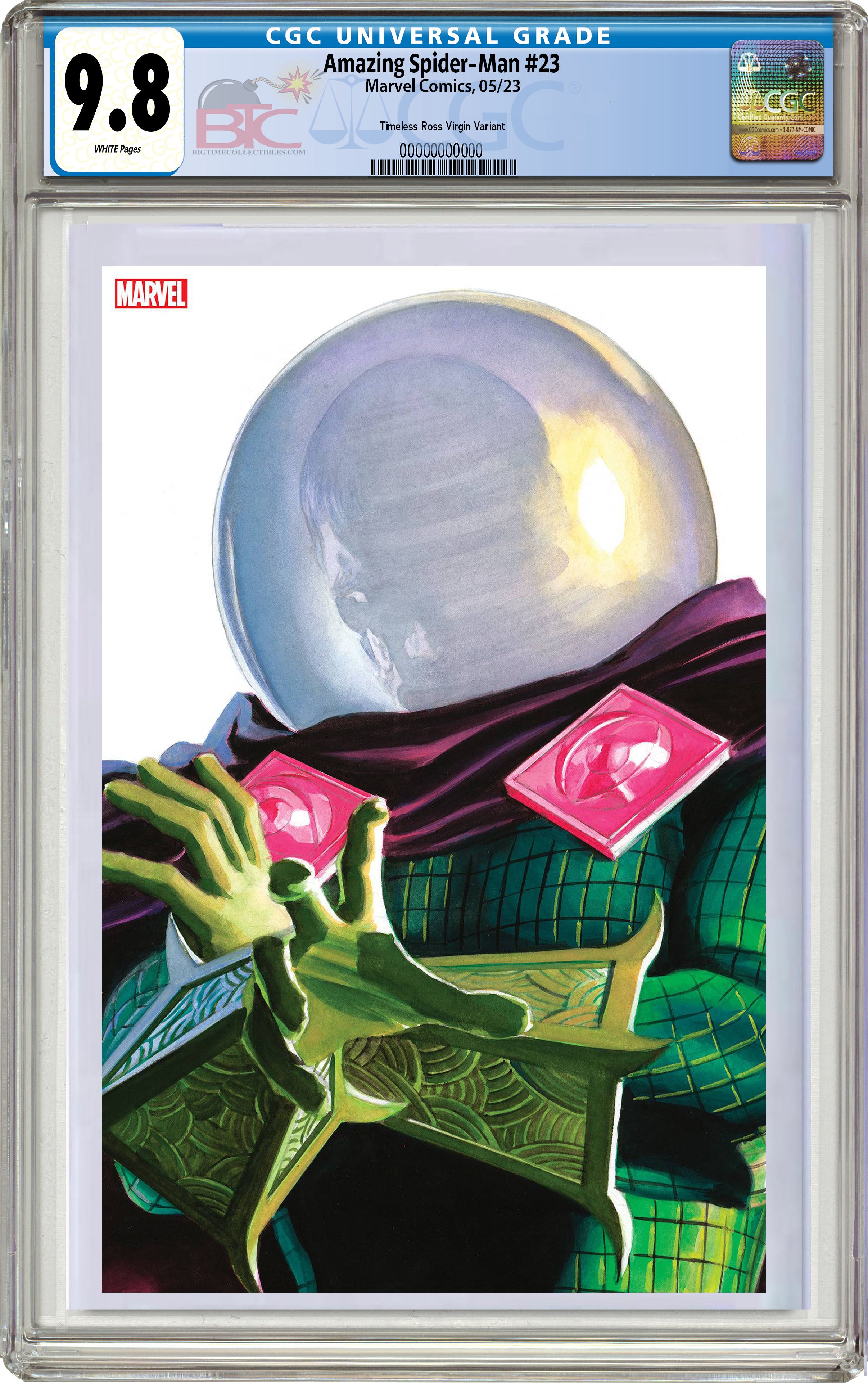 AMAZING SPIDER-MAN #23 ALEX ROSS TIMELESS MYSTERIO VIRG VARIANT CGC 9.8 (INSTOCK) C30