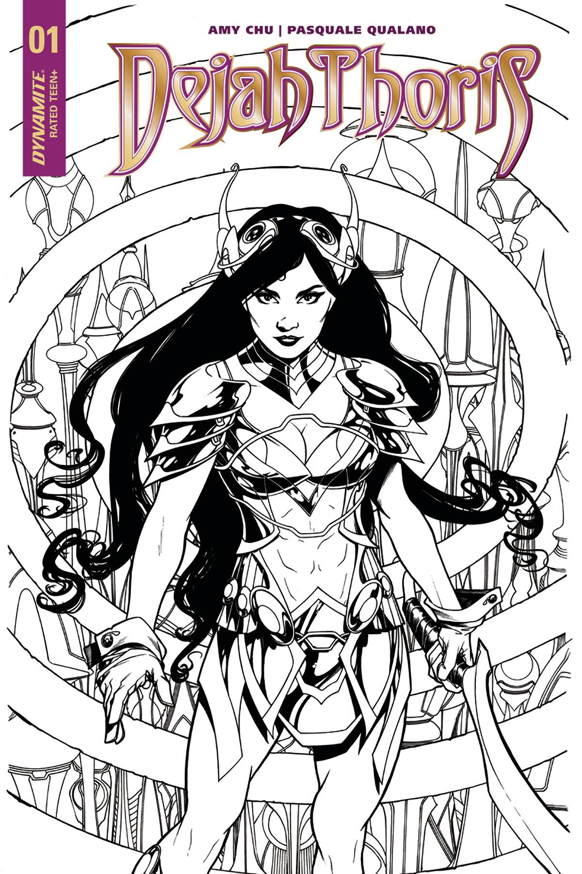 DEJAH THORIS #1 CVR E  MCKONE B&W 1:10 INCENTIVE VARIANT (Net) 02/07/18 RD