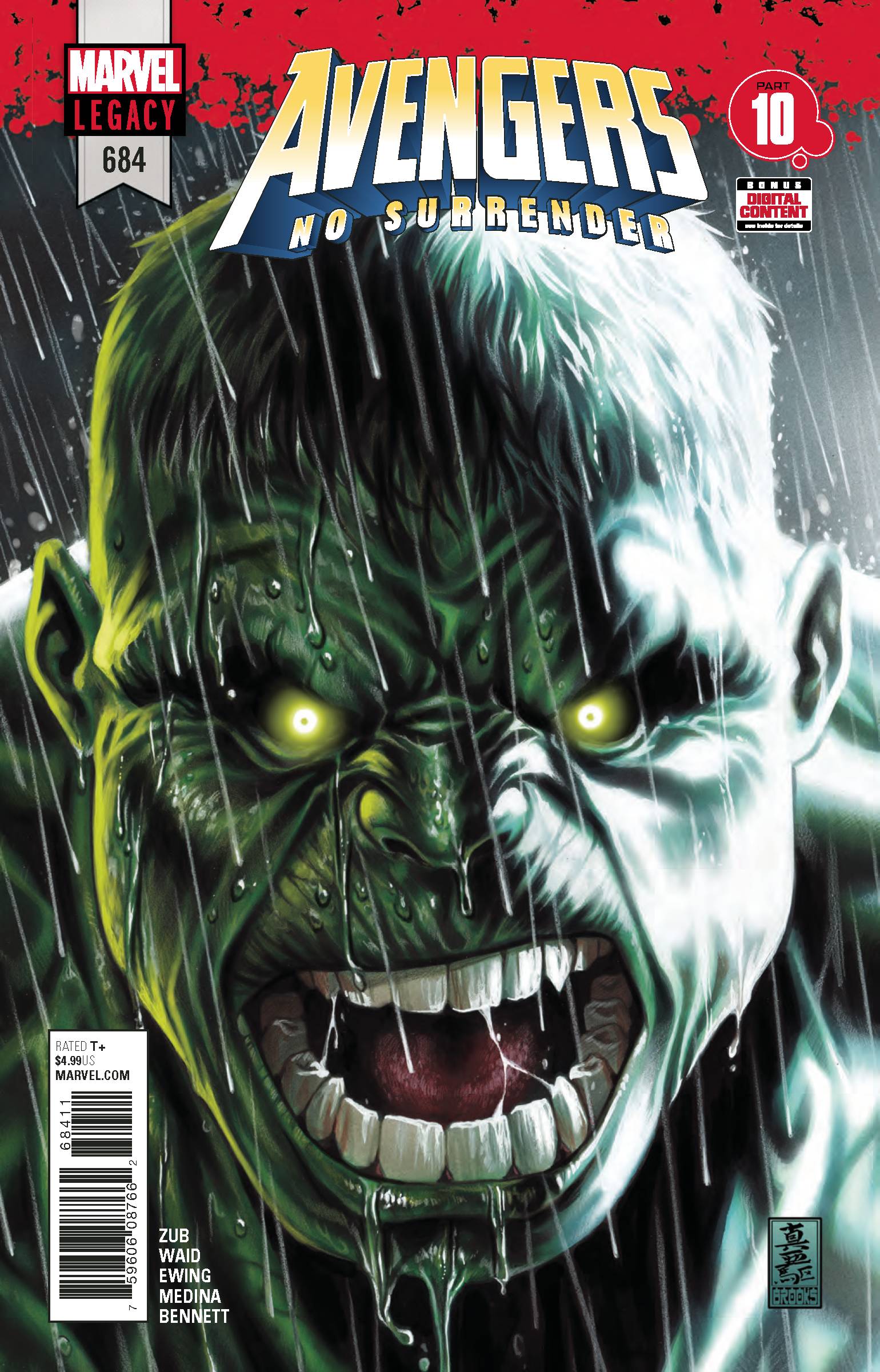 AVENGERS #684 1ST OF IMMORTAL HULK 03/14/2018 (CB132)