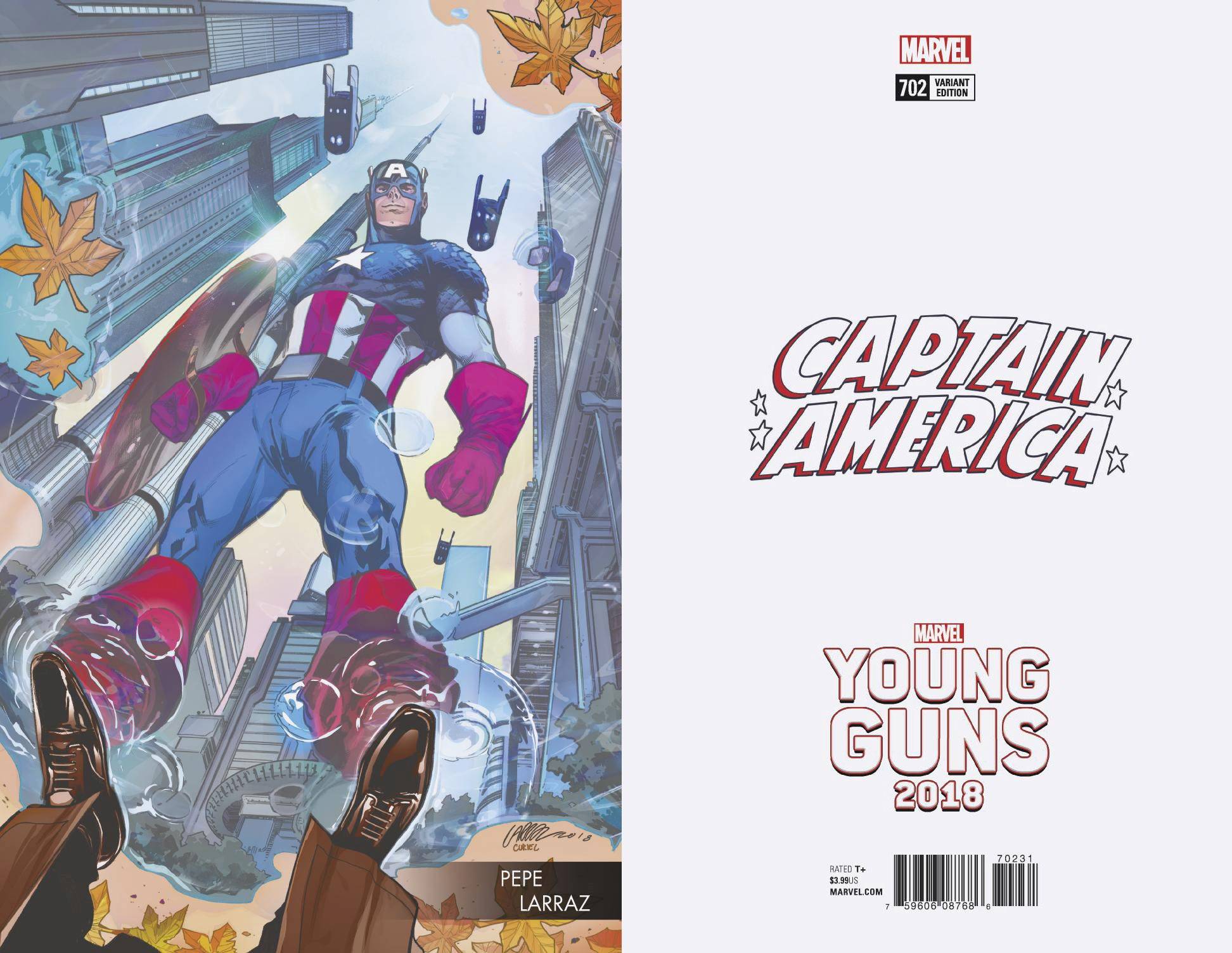 CAPTAIN AMERICA #702 LARRAZ YOUNG GUNS VARIANT 05/16 RELEASE DATE
