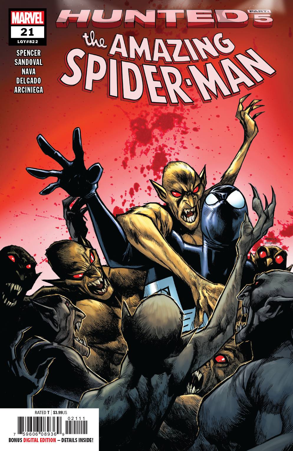 AMAZING SPIDER-MAN #21 05/15/19 FOC 04/22/19