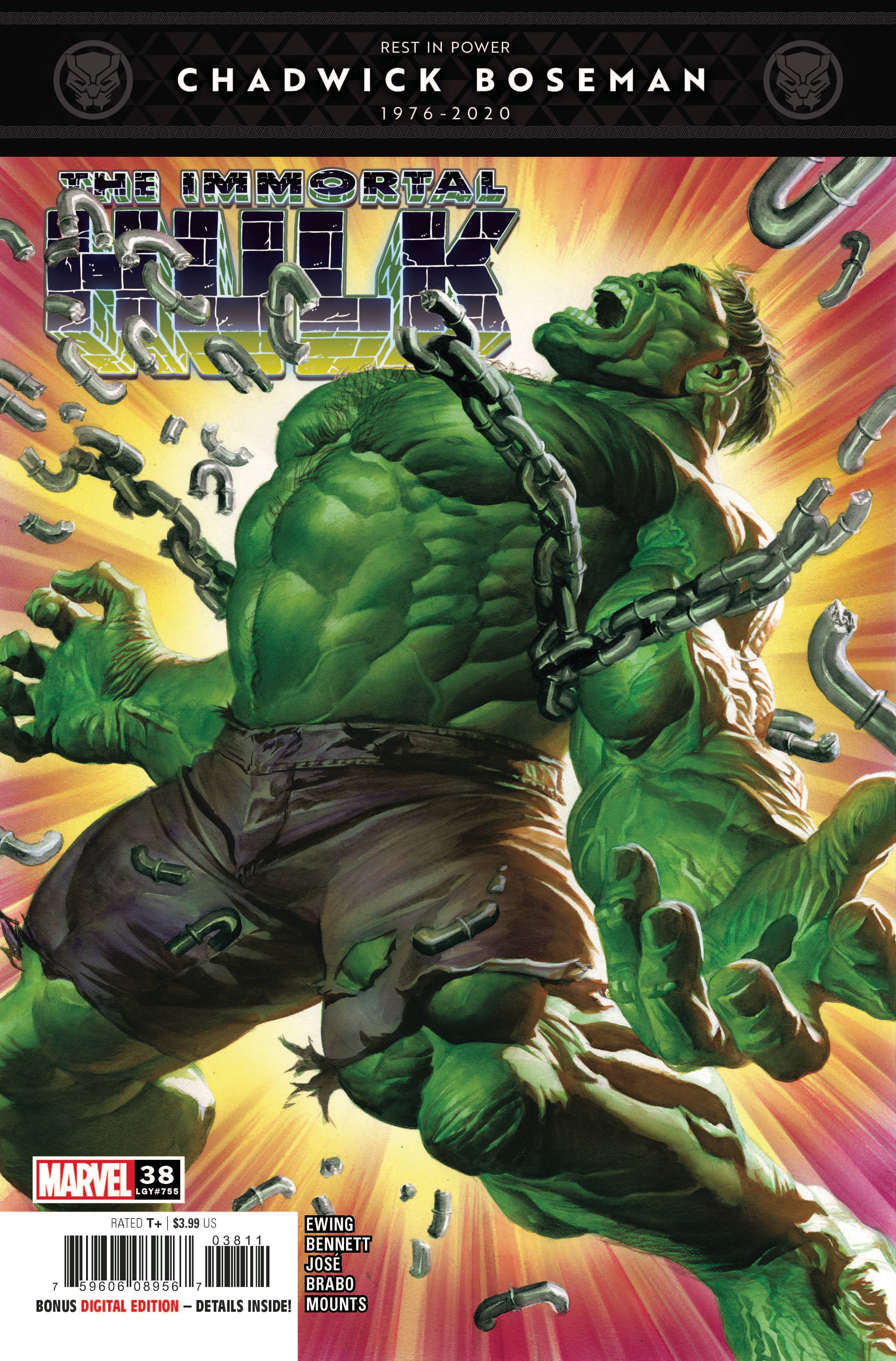 10/14/2022 IMMORTAL HULK #38 ALEX ROSS SUPERMAN BREAKING CHAIN HOMAGE