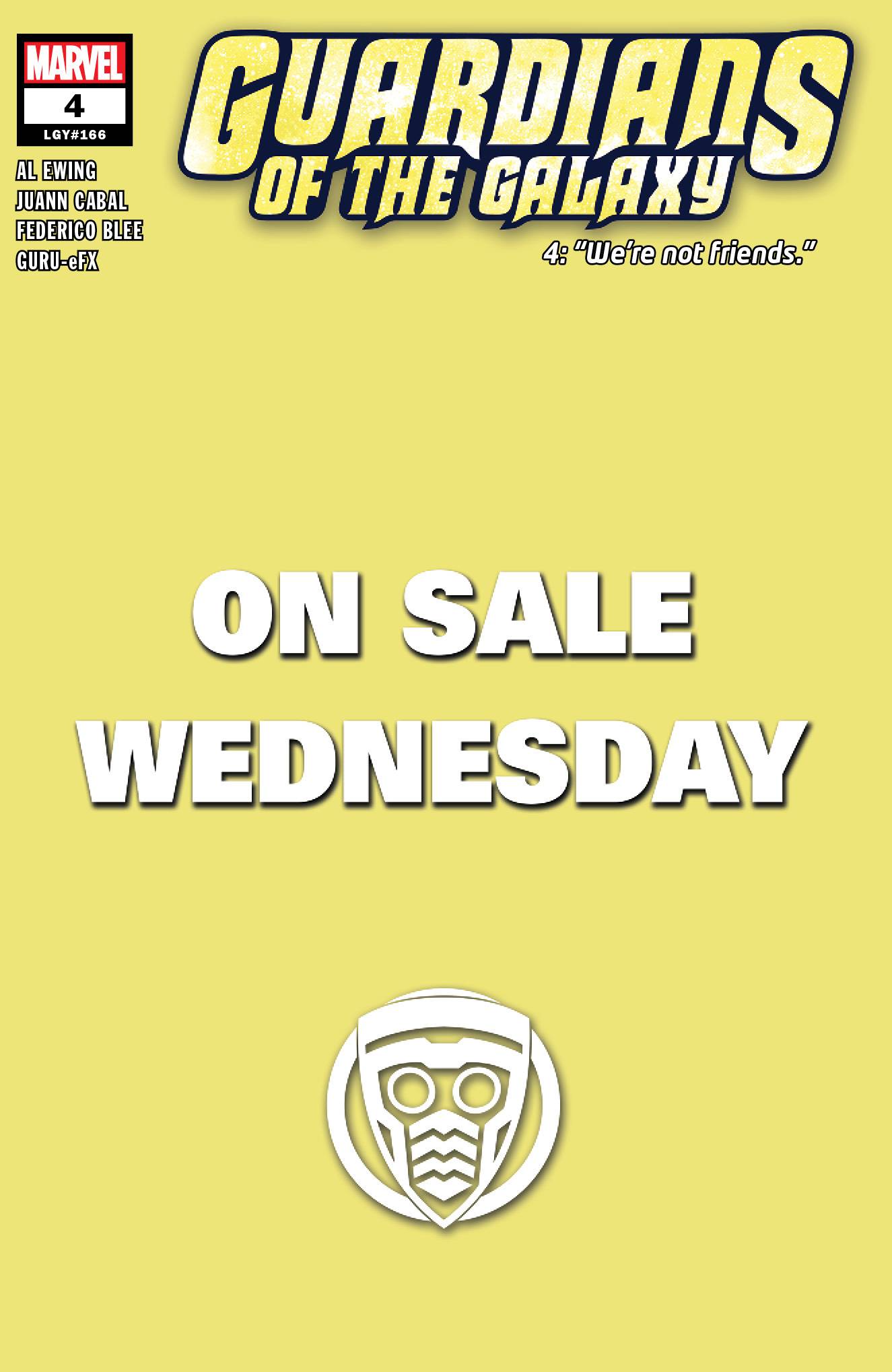 GUARDIANS OF THE GALAXY #4 MARVEL WEDNESDAY VARIANT 07/15/20