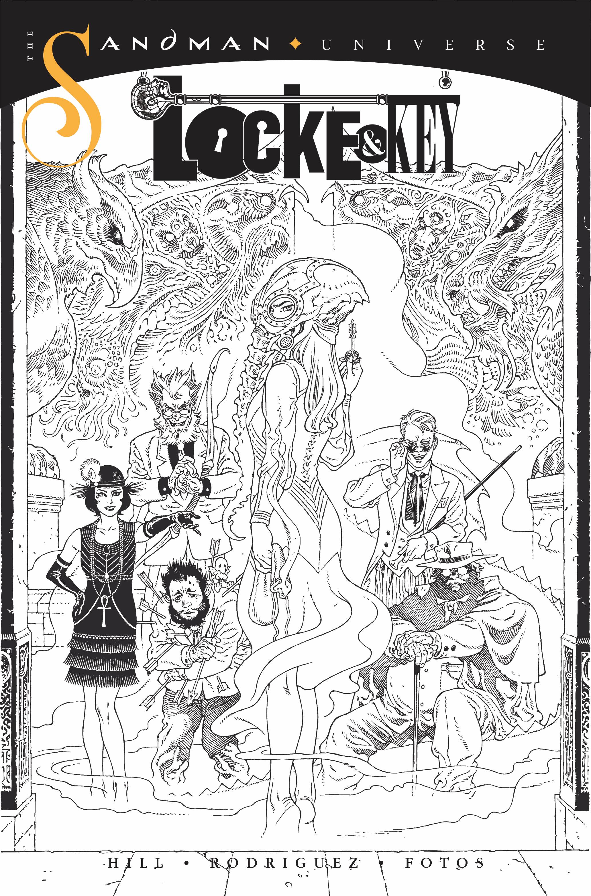 LOCKE & KEY SANDMAN HELL & GONE #1 RODRIQUE 1:10 COPY INCV B&W 04/14/21