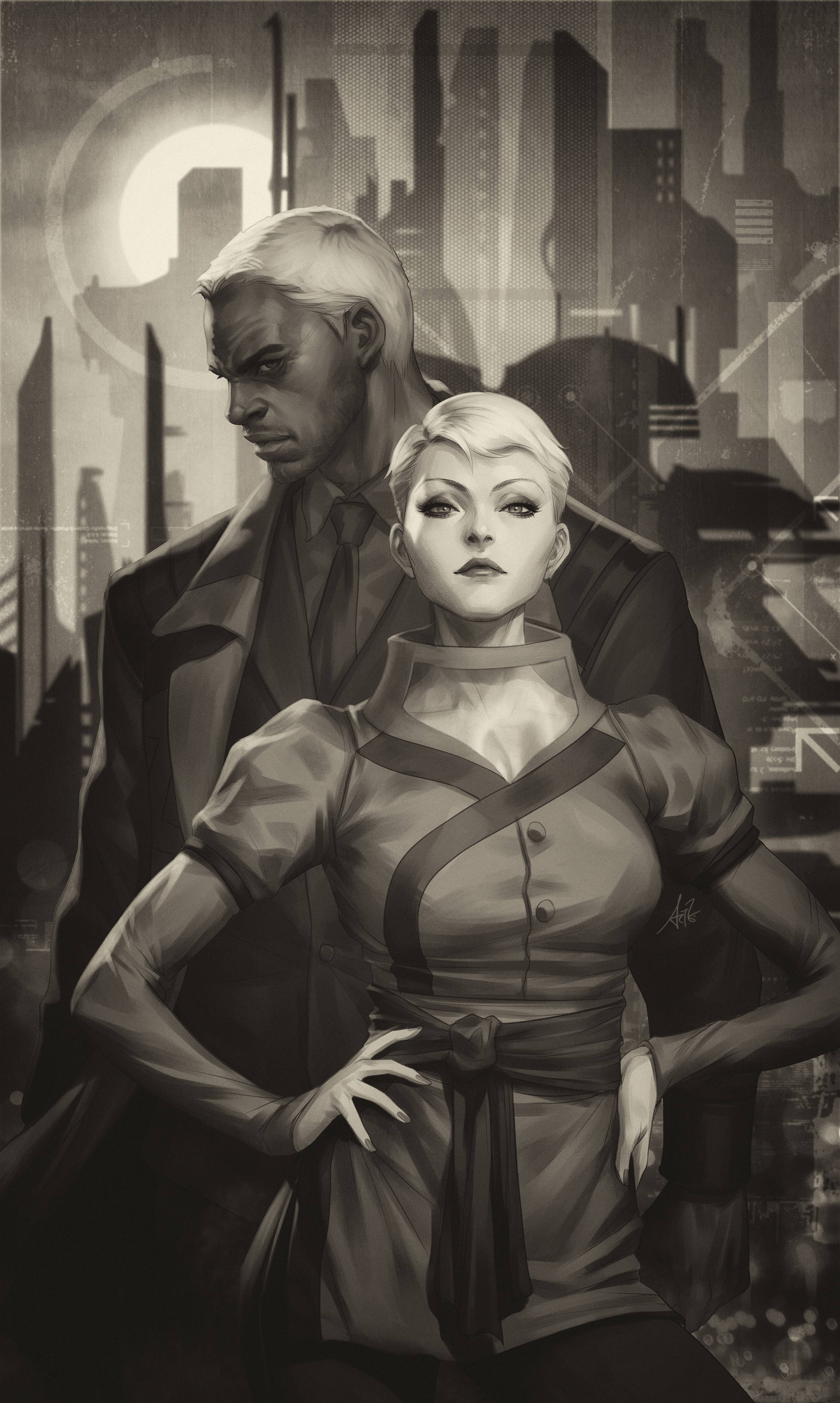 BLADE RUNNER ORIGINS #1 ARTGERM B/W 03/10/21