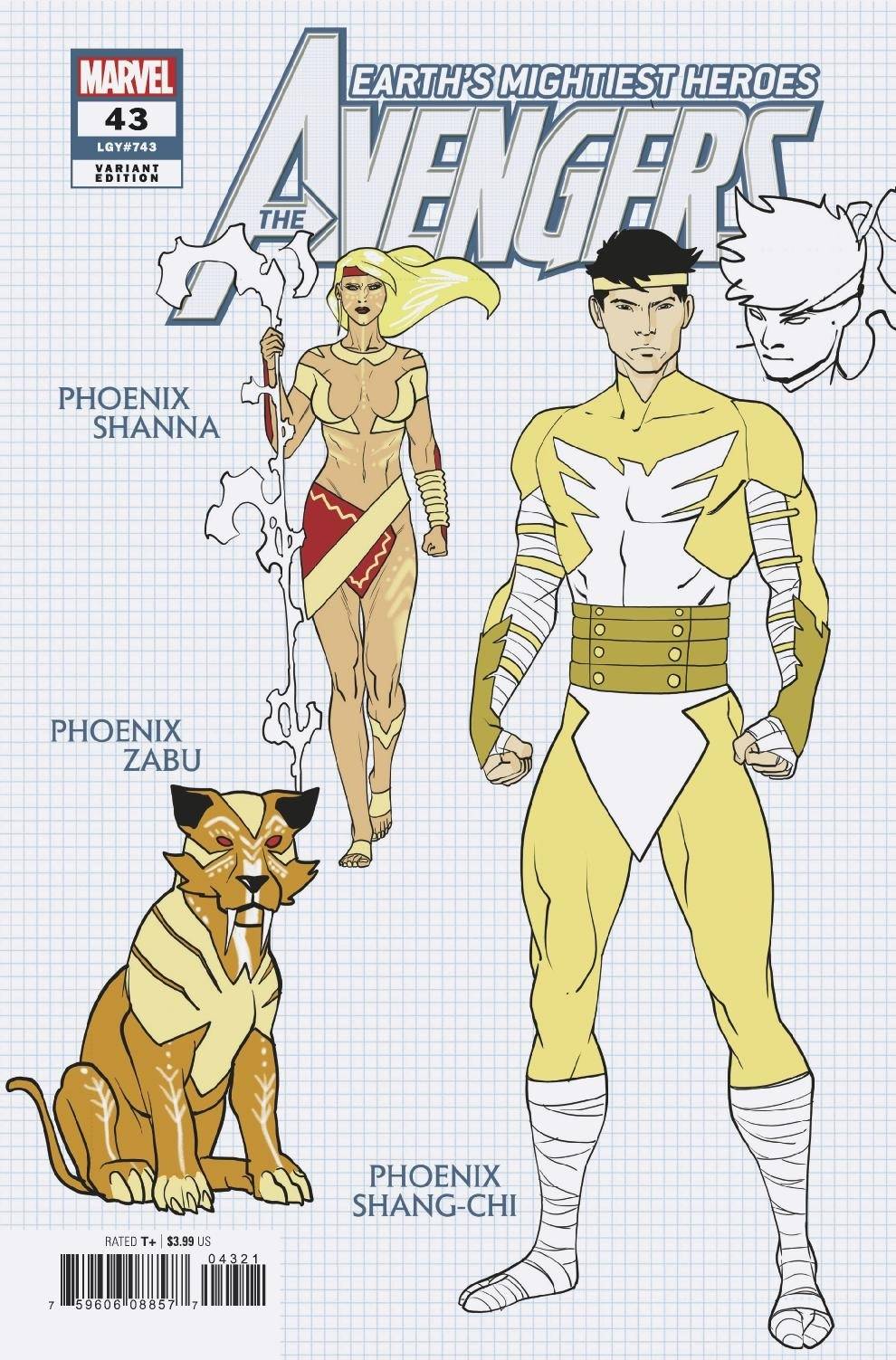 AVENGERS #43 GARRON 1:10 DESIGN VAR 03/03/21