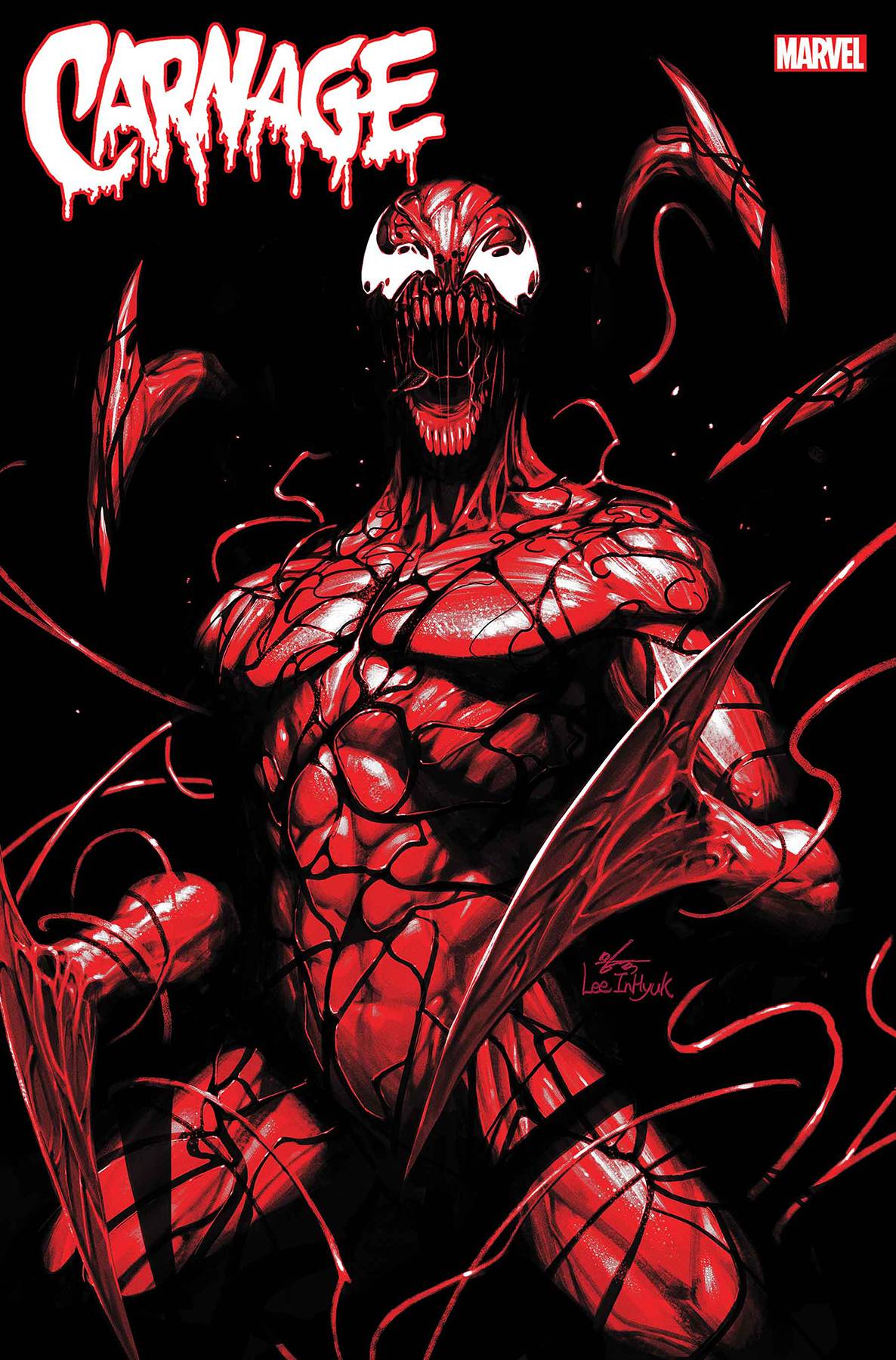 CARNAGE BLACK WHITE AND BLOOD #1 (OF 4) INHYUK LEE VARIANT 03/24/21