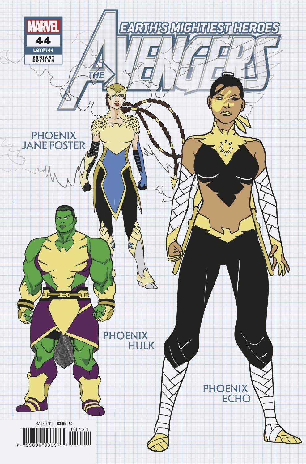 AVENGERS #44 GARRON 1:10 DESIGN VAR 04/07/21
