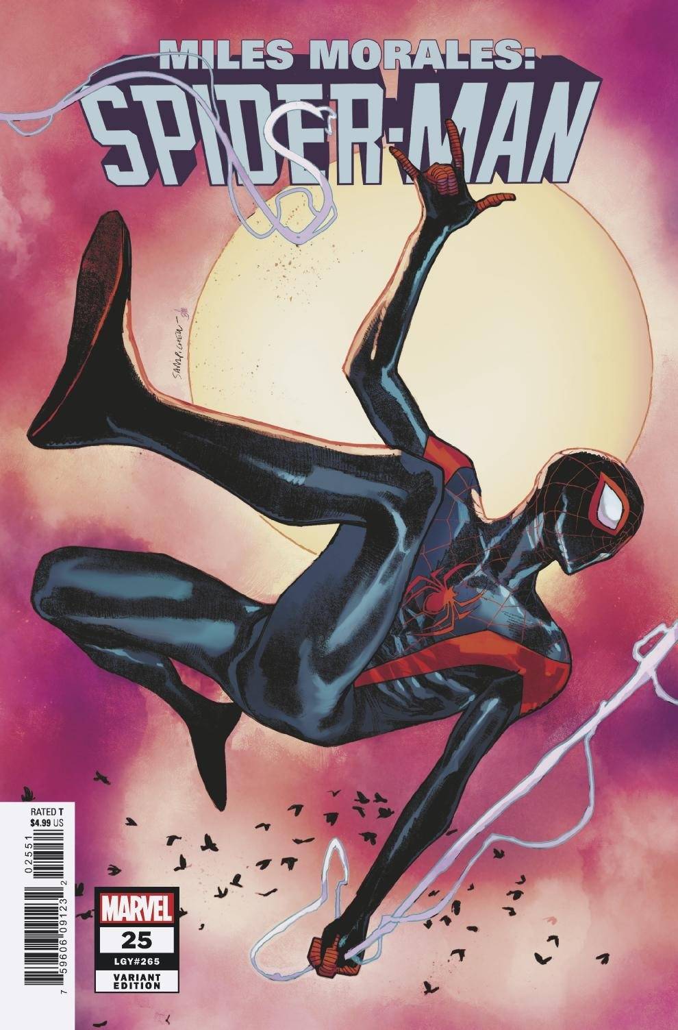 MILES MORALES SPIDER-MAN #25 PICHELLI 1:25 VARIANT 04/28/21 (CB52)