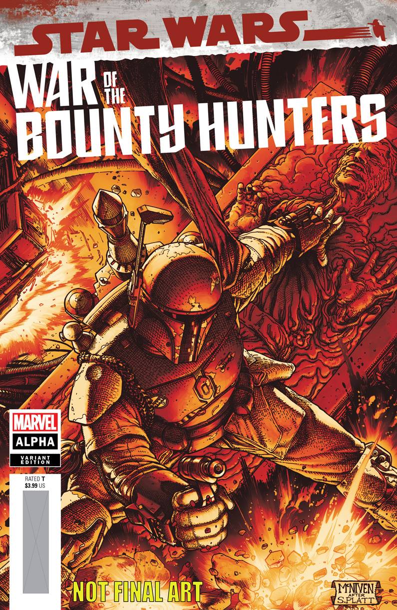 STAR WARS WAR BOUNTY HUNTERS ALPHA #1 MCNIVEN CRIMSON VARIANT 05/05/21