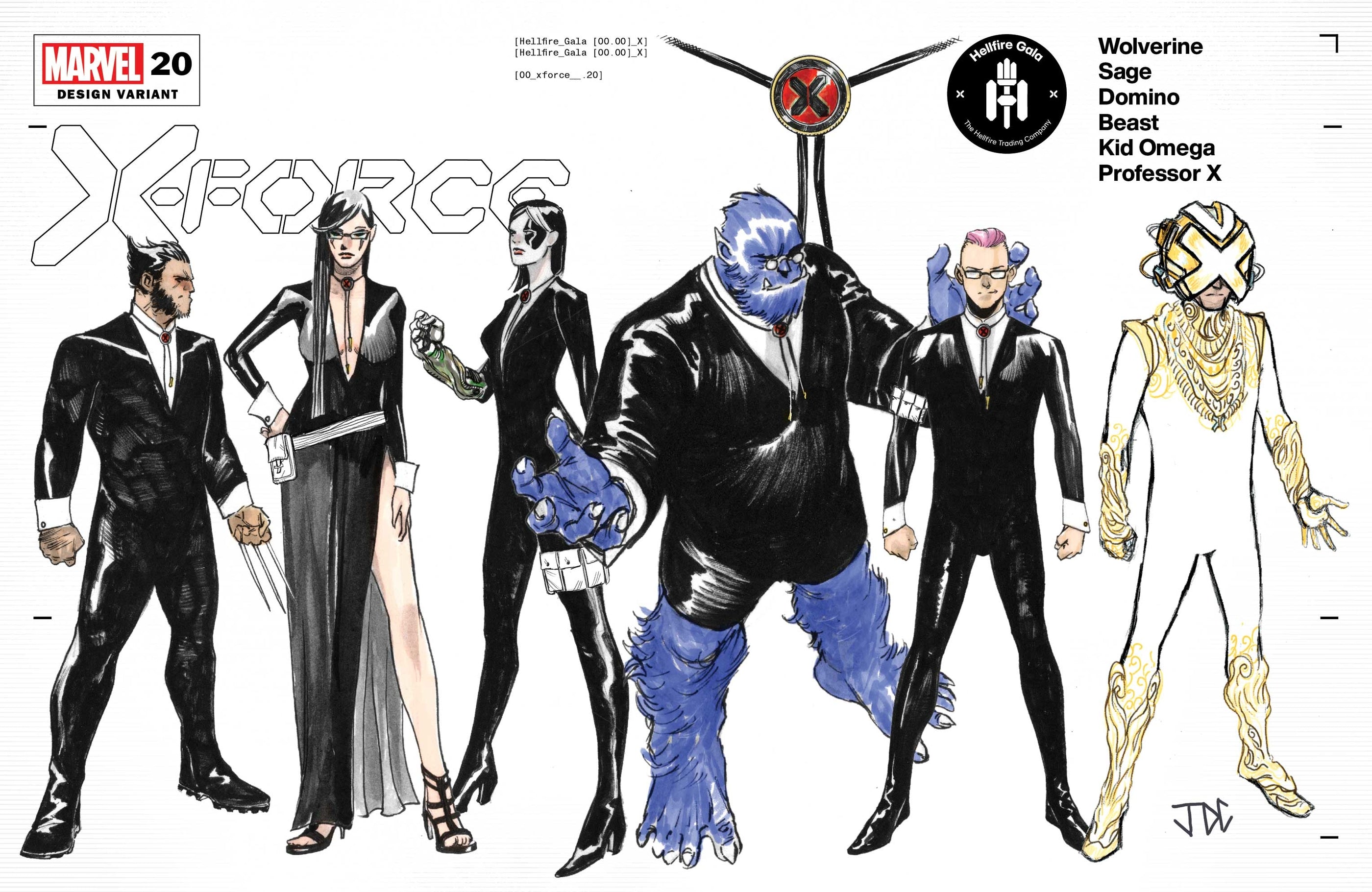 X-FORCE #20 CASSARA CHARACTER DESIGN VAR GALA 06/02/21