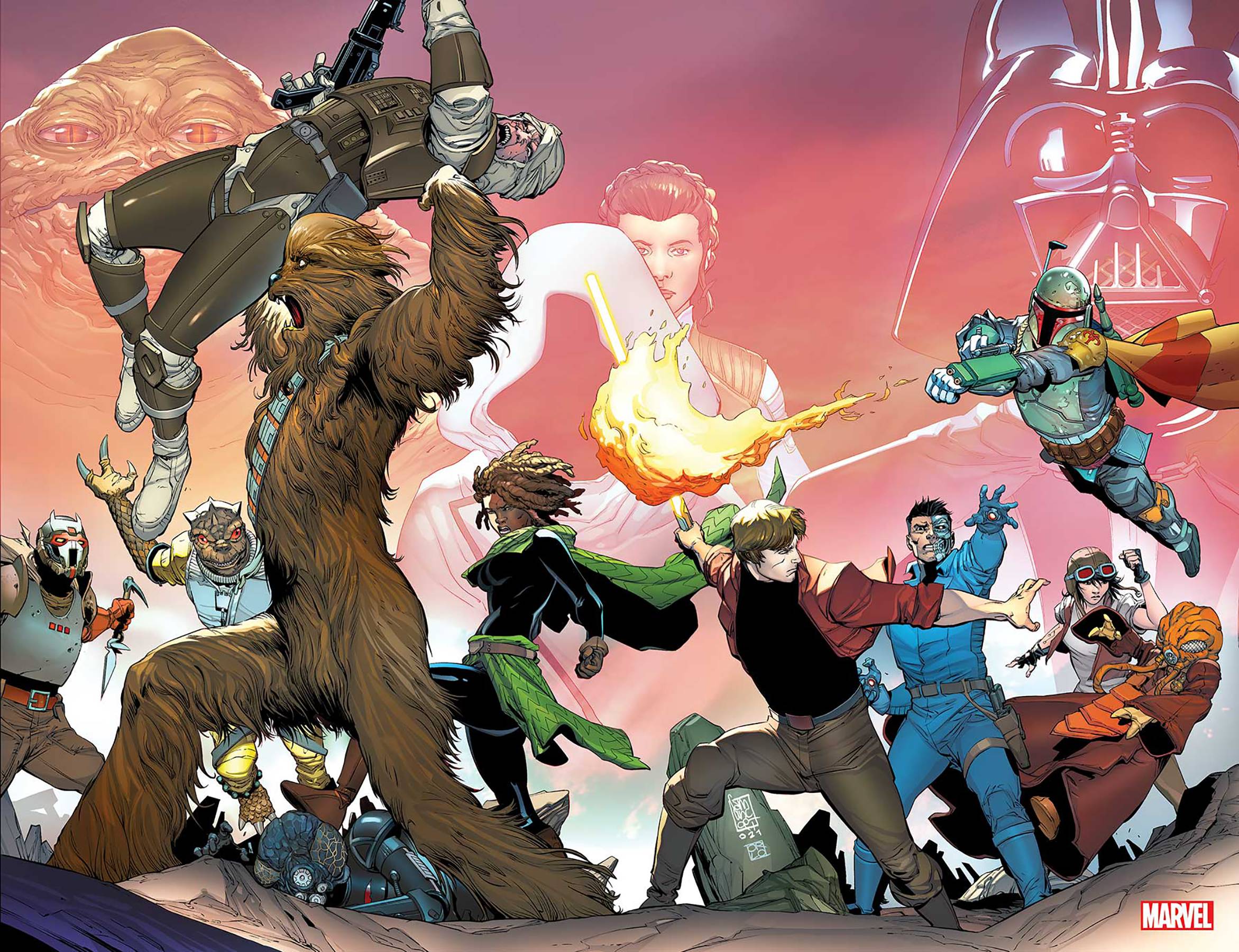 STAR WARS WAR BOUNTY HUNTERS #1 (OF 5) CAMUNCOLI WRPAD VARIANT 06/02/21