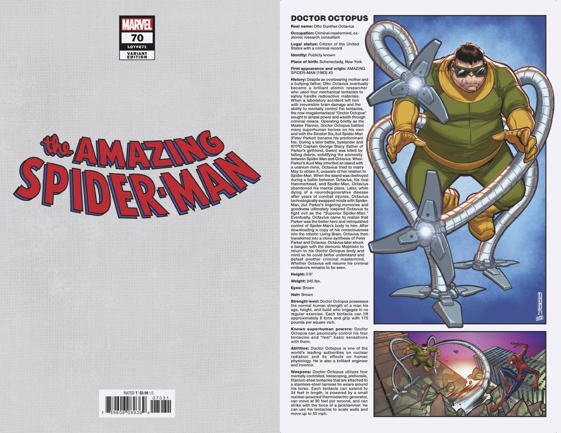 07/07/2021 AMAZING SPIDER-MAN #70 HANDBOOK VAR SINW