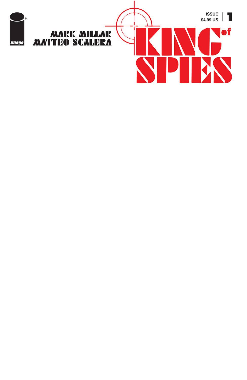 12/01/2021 KING OF SPIES #1 (OF 4) CVR E BLANK CVR