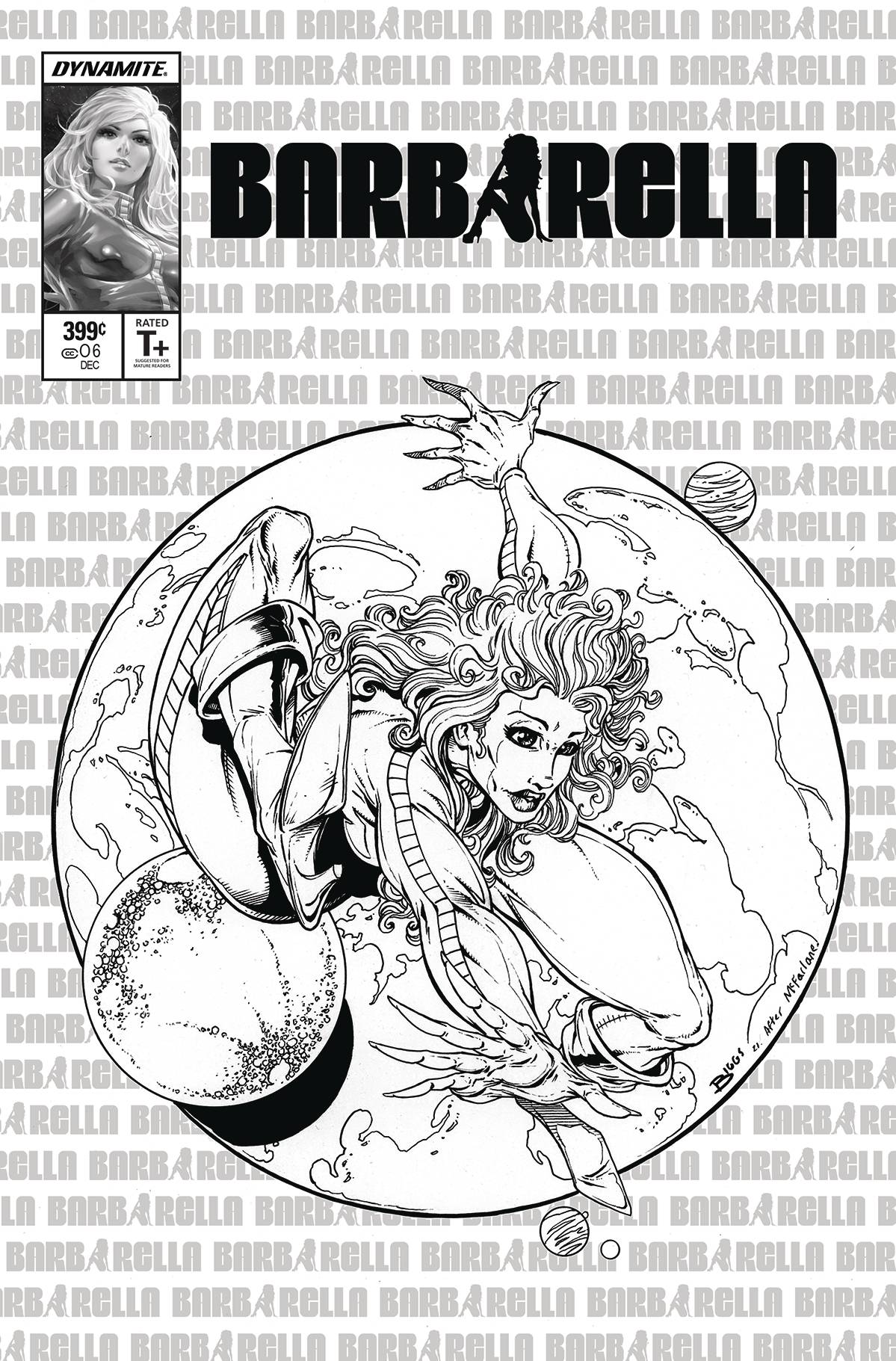 12/22/2021 BARBARELLA #6 CVR P 1:11 COPY FOC INCV MCFARLANE HOMAGE