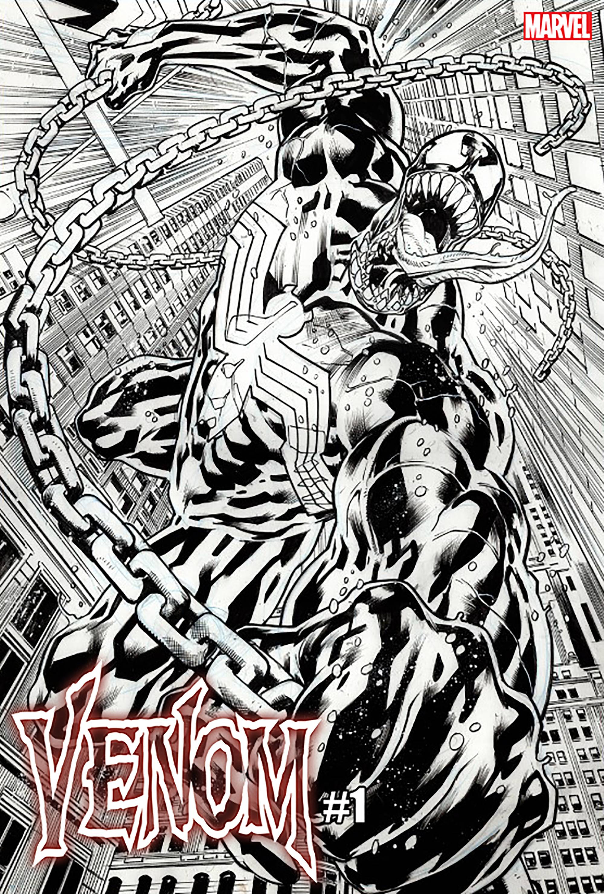 01/19/2022 VENOM #1 2ND PTG HITCH 1:25 SKETCH VARIANT