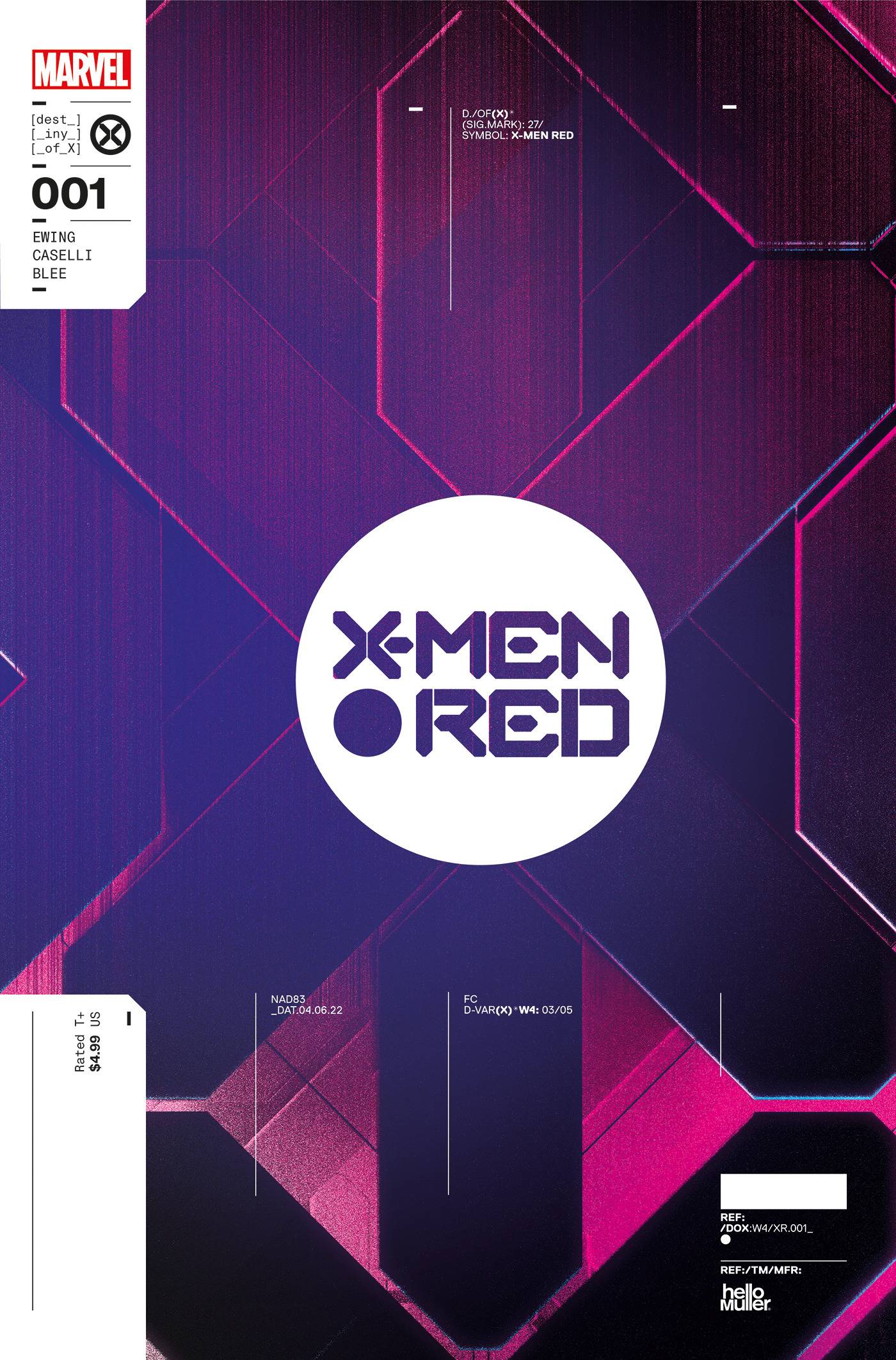 04/06/2022 X-MEN RED 1 MULLER DESIGN VARIANT [1:10]
