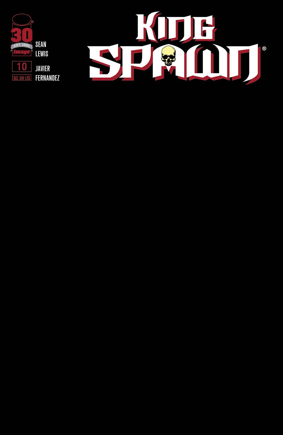 KING SPAWN #10 CVR B BLANK SKETCH CVR 05/18/2022
