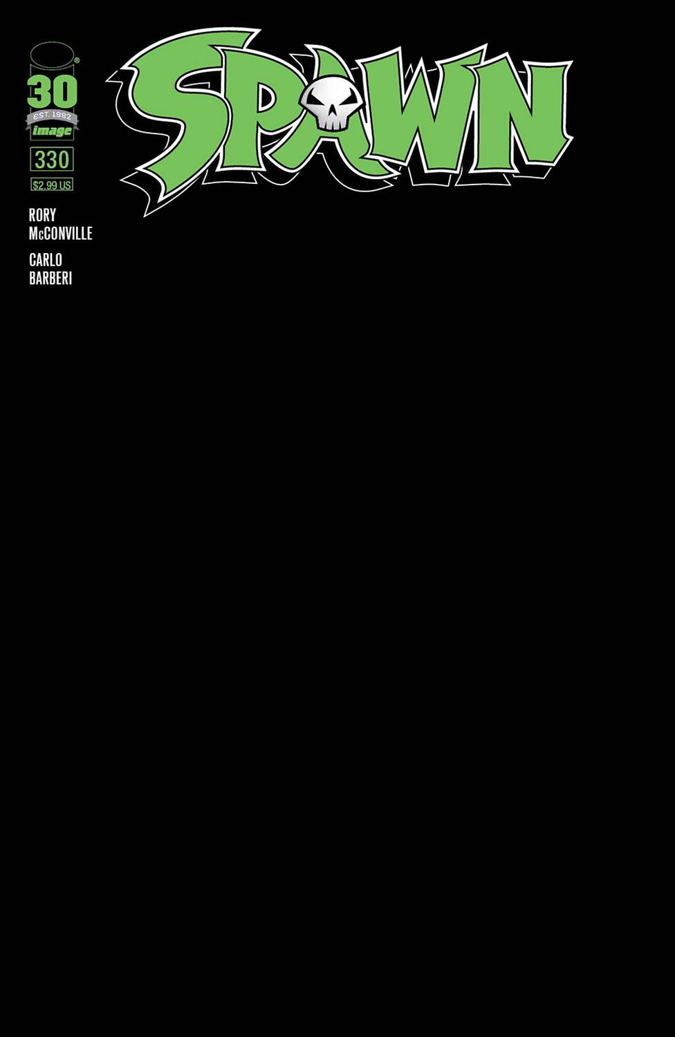 06/08/2022 SPAWN #330 CVR B BLANK SKETCH CVR