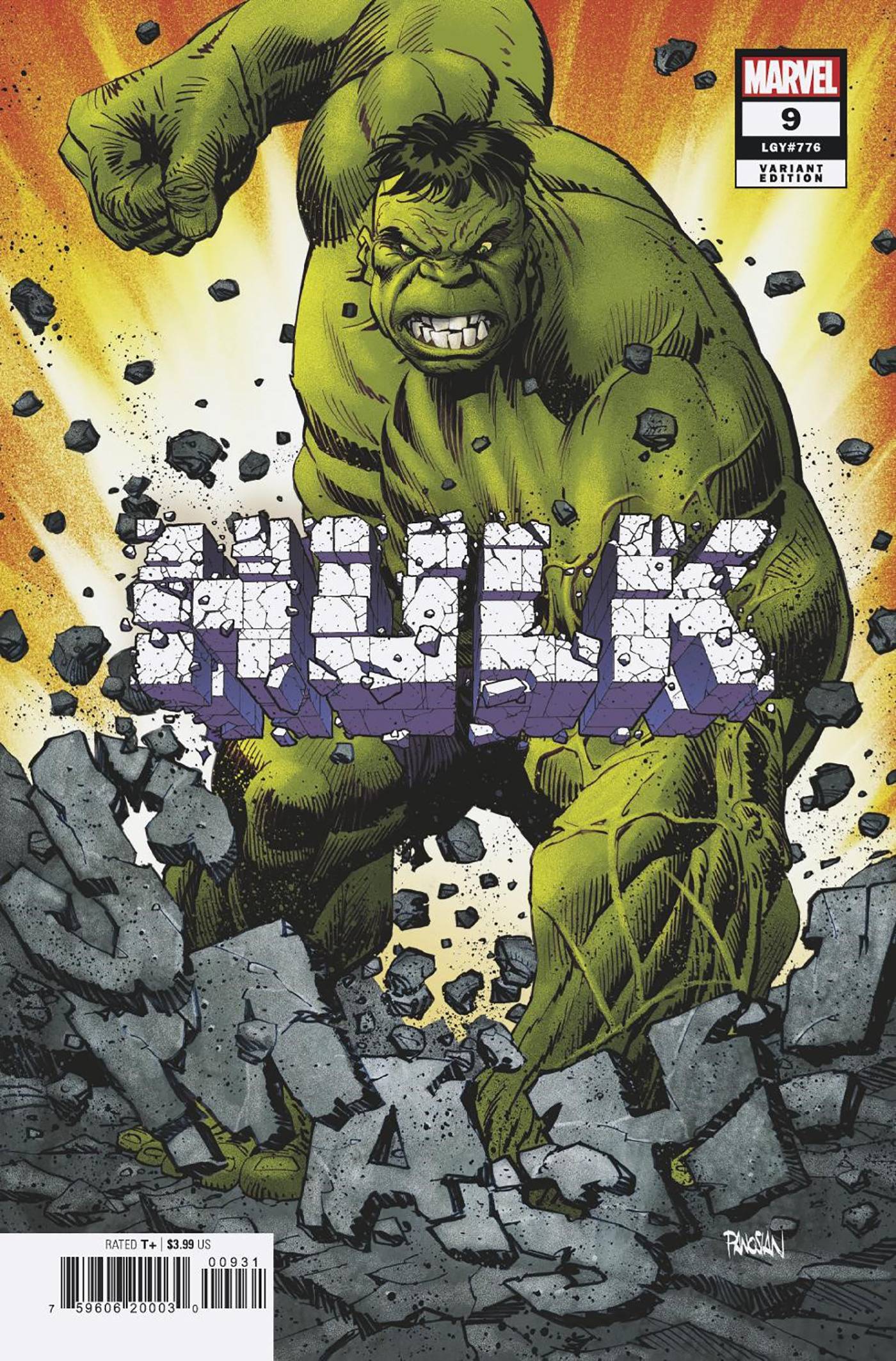 10/05/2022 HULK #9 1:25 PANOSIAN VARIANT