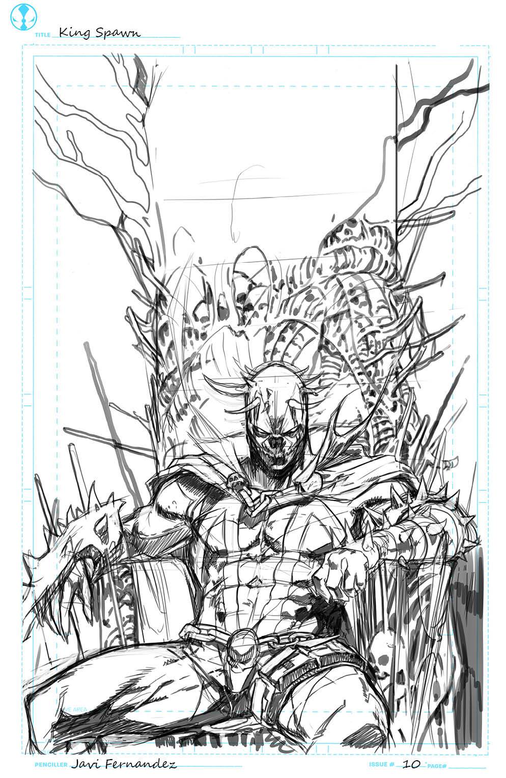05/18/2022 KING SPAWN #10 CVR C FERNANDEZ SKETCH