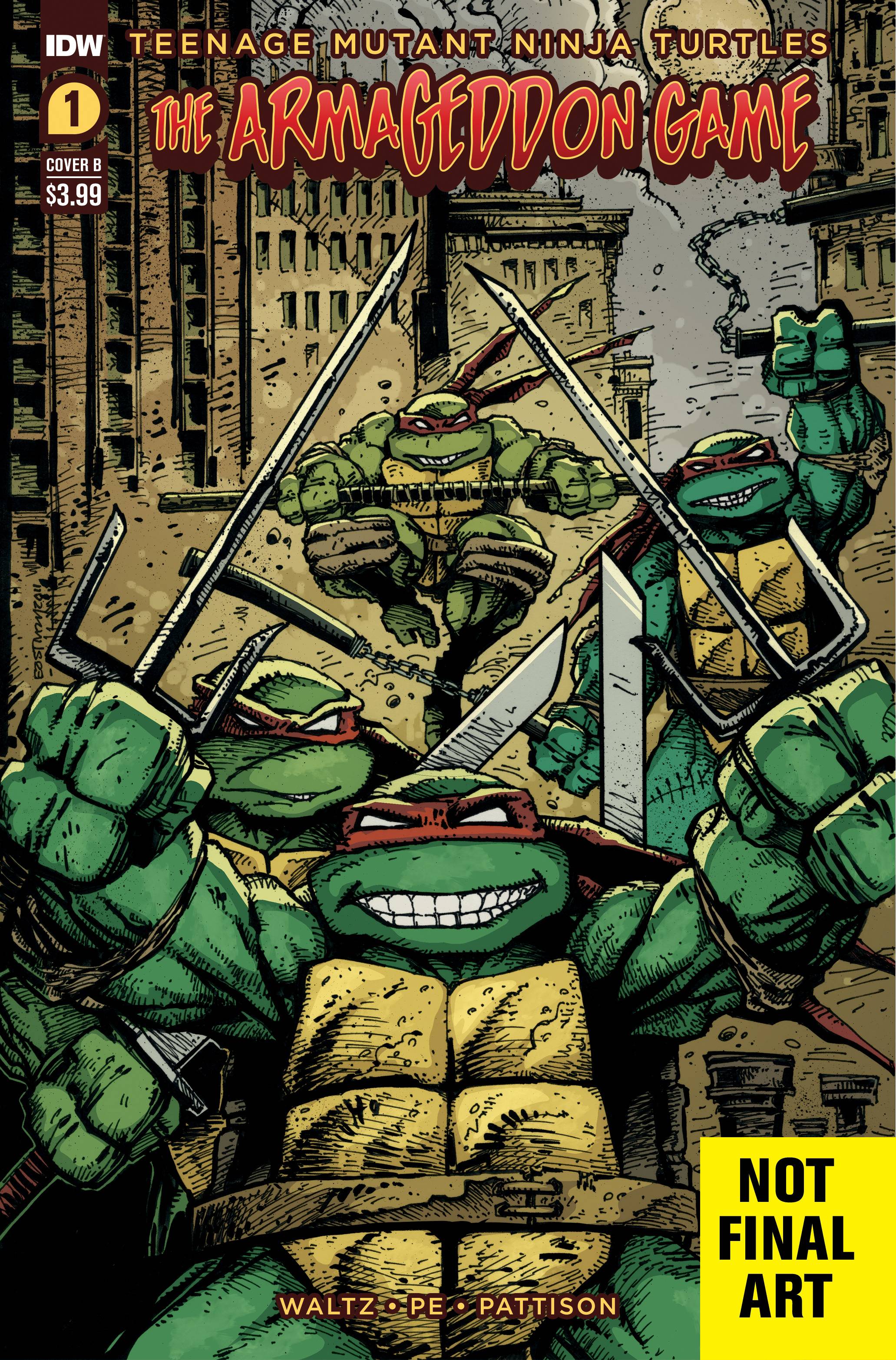 09/28/2022 TMNT ARMAGEDDON GAME #1 CVR B EASTMAN