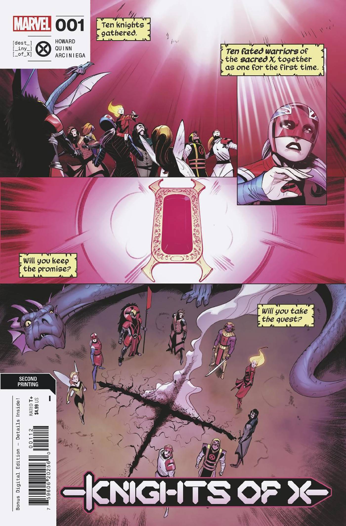06/22/2022 KNIGHTS OF X #1 2ND PTG QUINN VARIANT