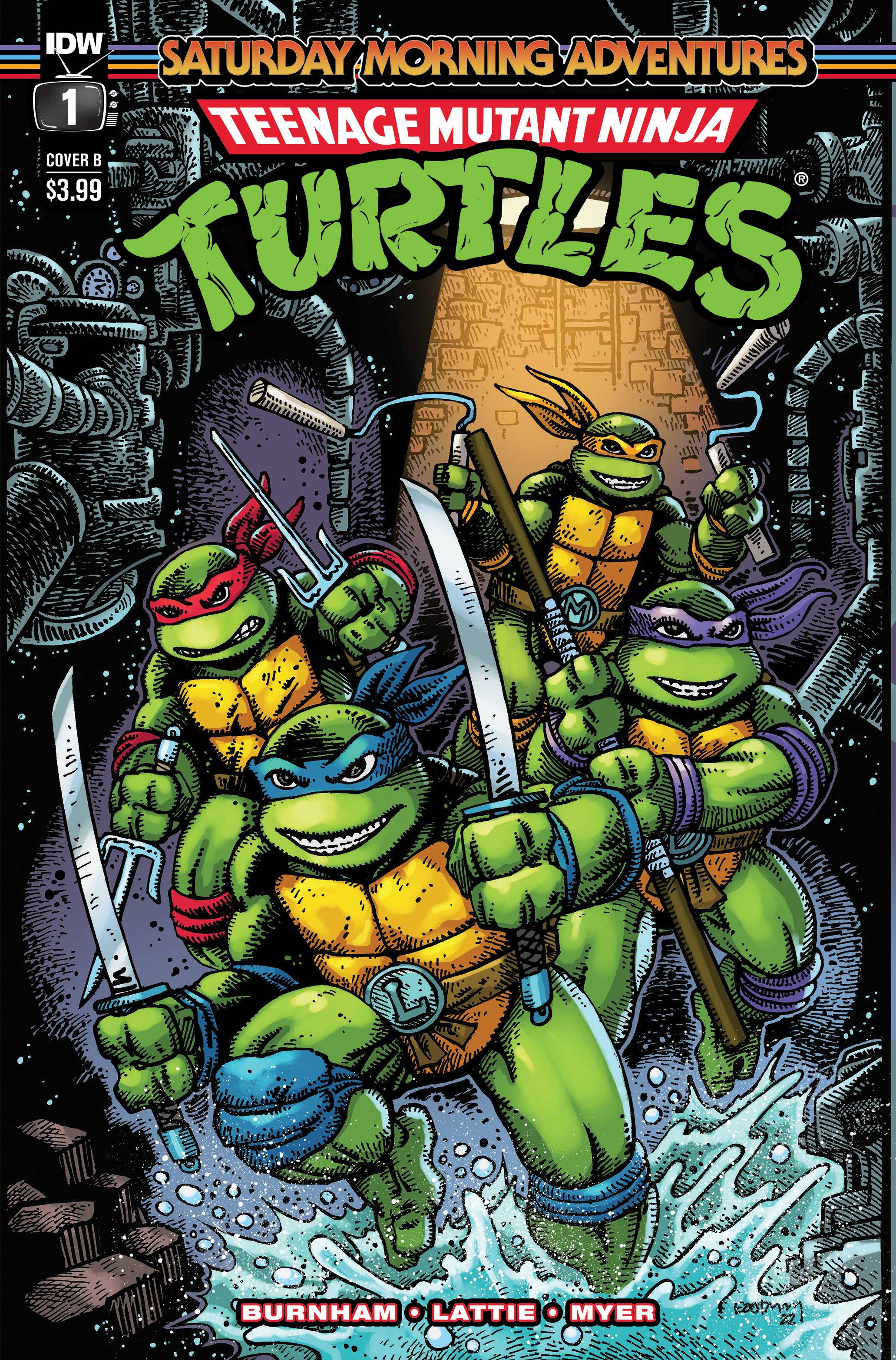 10/05/2022 TMNT SATURDAY MORNING ADVENTURES #1 CVR B EASTMAN