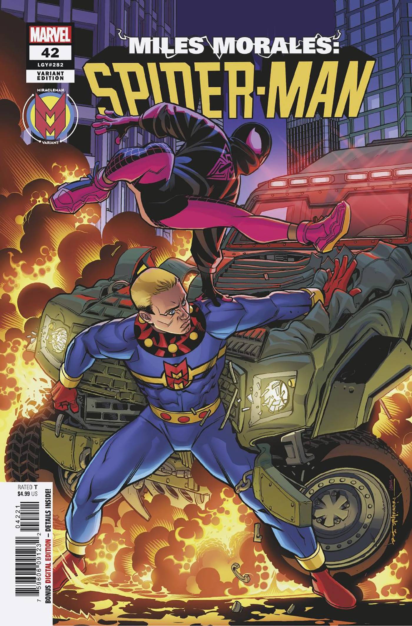 09/28/2022 MILES MORALES SPIDER-MAN #42 STELFREEZE MIRACLEMAN VARIANT