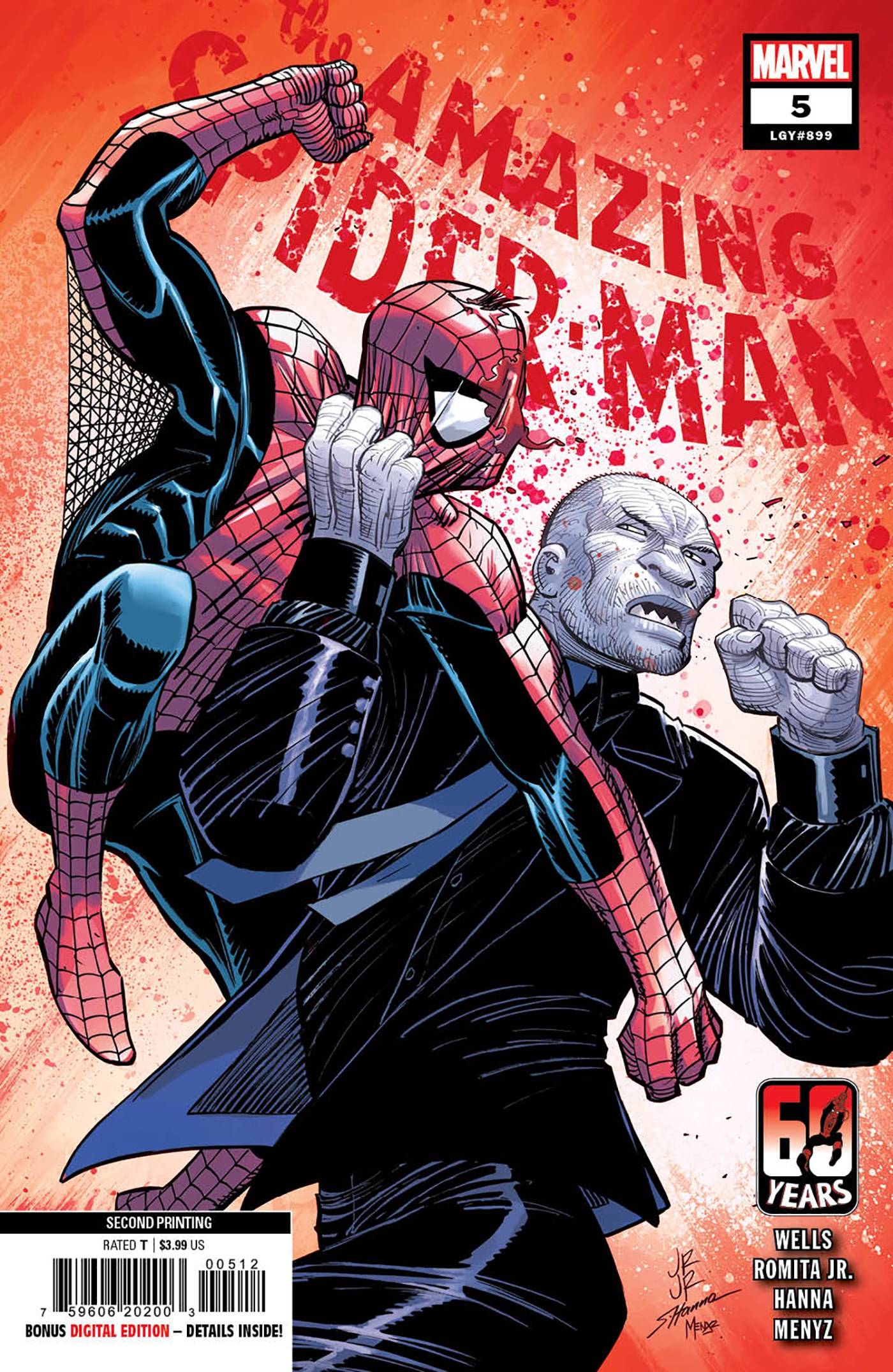 08/24/2022 AMAZING SPIDER-MAN #5 2ND PTG ROMITA JR VARIANT