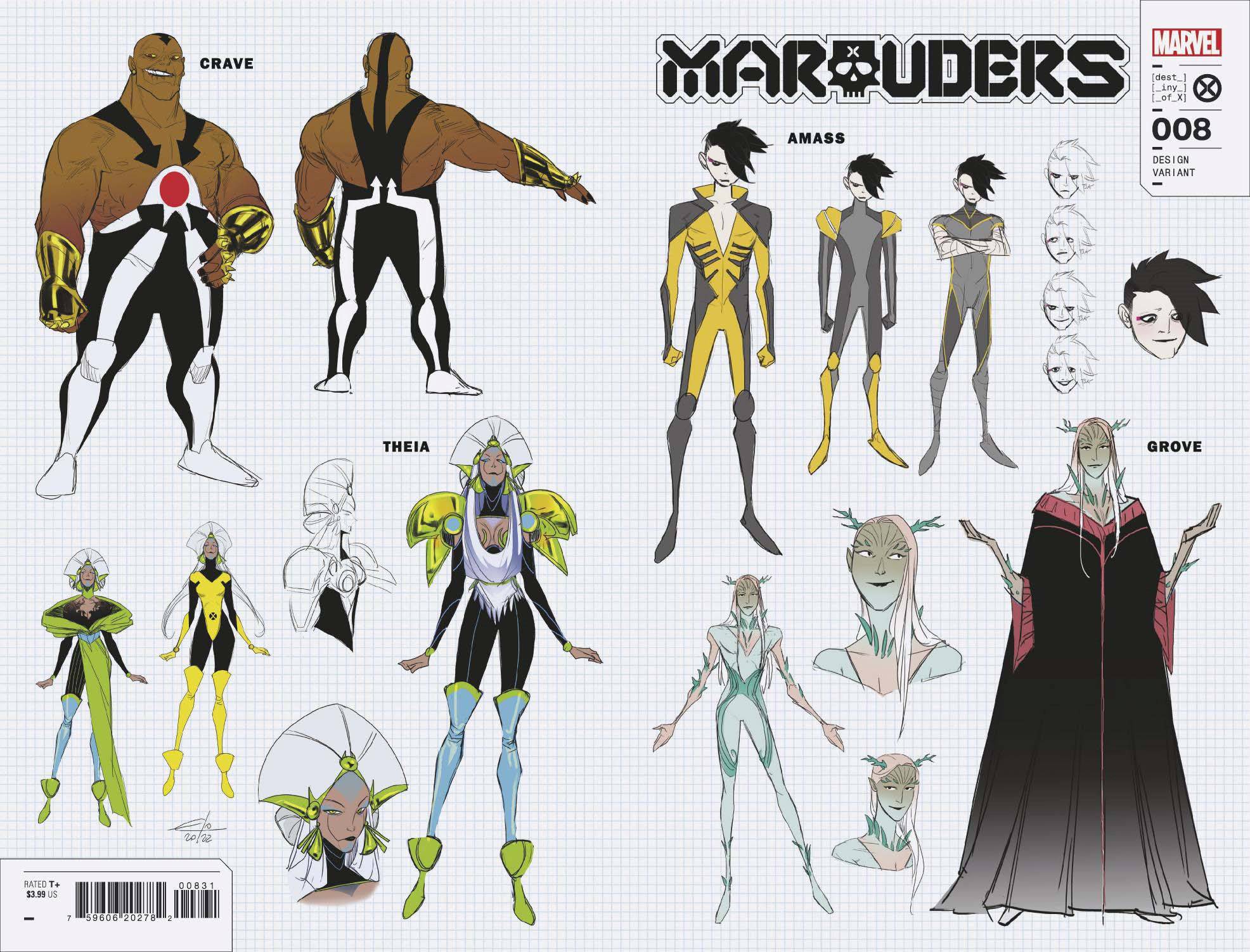 11/09/2022 MARAUDERS #8 1:10 CARLINI NEW CHAR WRPAD DESIGN VARIANT