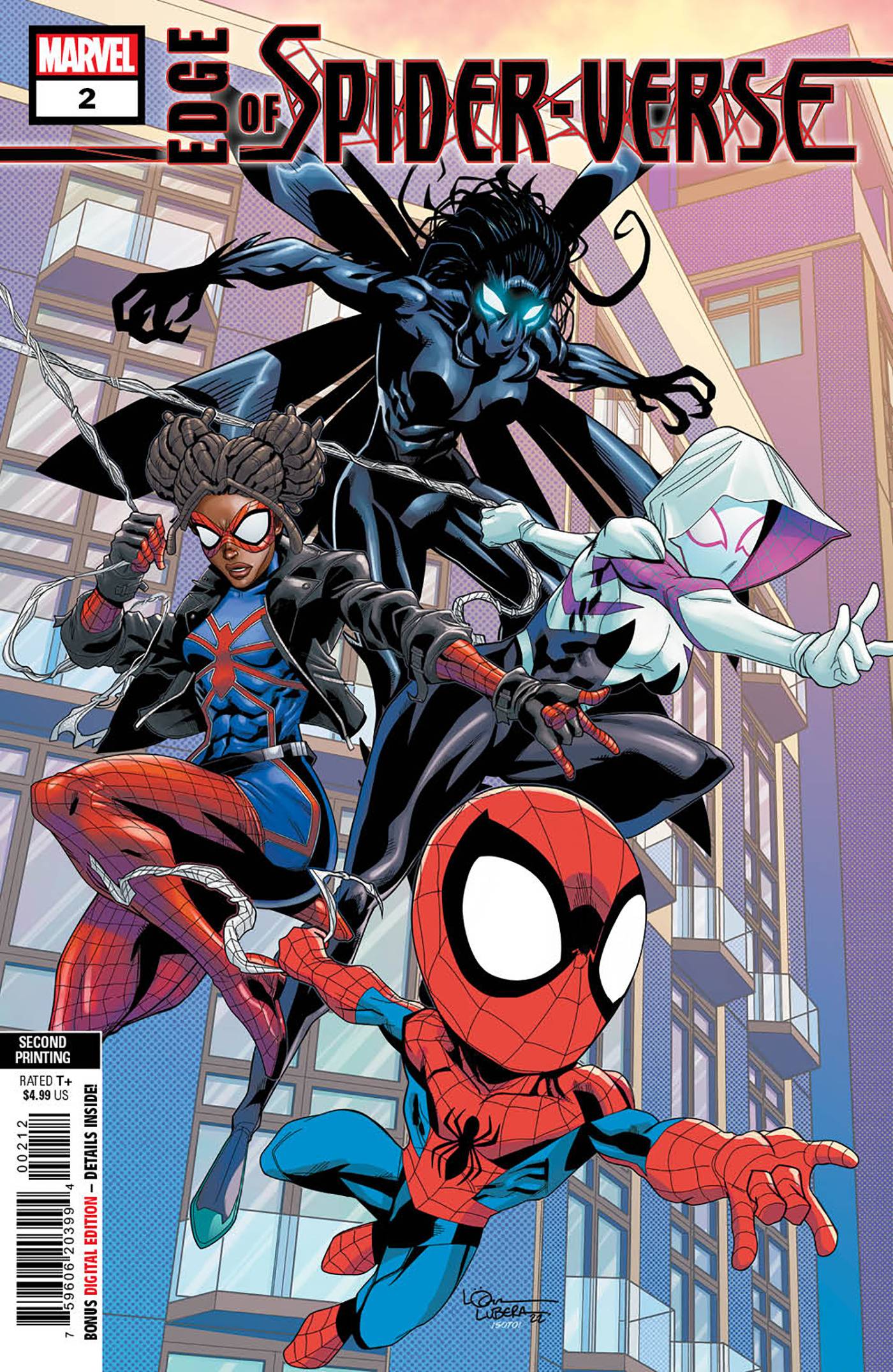 09/28/2022 EDGE OF SPIDER-VERSE #2 (OF 5) 2ND PTG LUBERA VARIANT