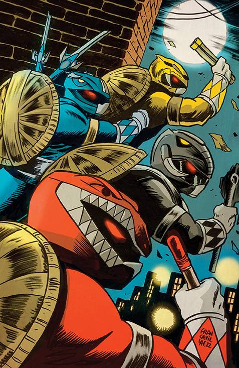 12/28/2022 MMPR TMNT II #1 (OF 5) CVR N 1:100 CARDSTOCK FRANCAVILLA