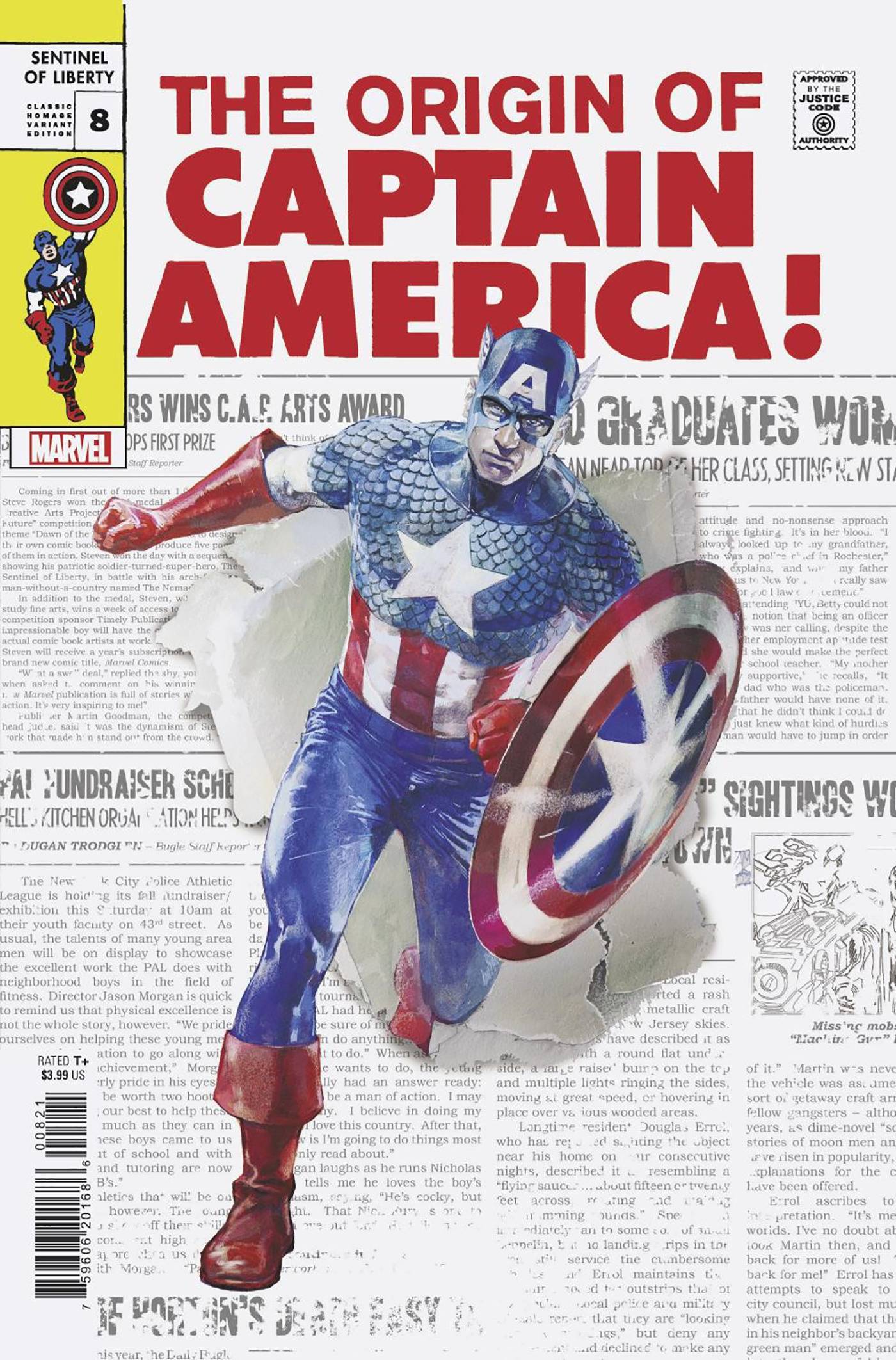 01/04/2023 CAPTAIN AMERICA SENTINEL OF LIBERTY #8 CLASSIC HOMAGE VARIANT