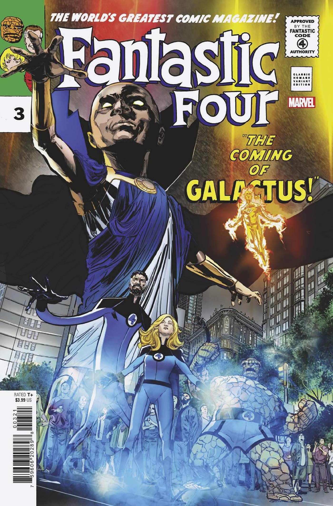 01/04/2023 FANTASTIC FOUR #3 JIMENEZ CLASSIC HOMAGE VARIANT