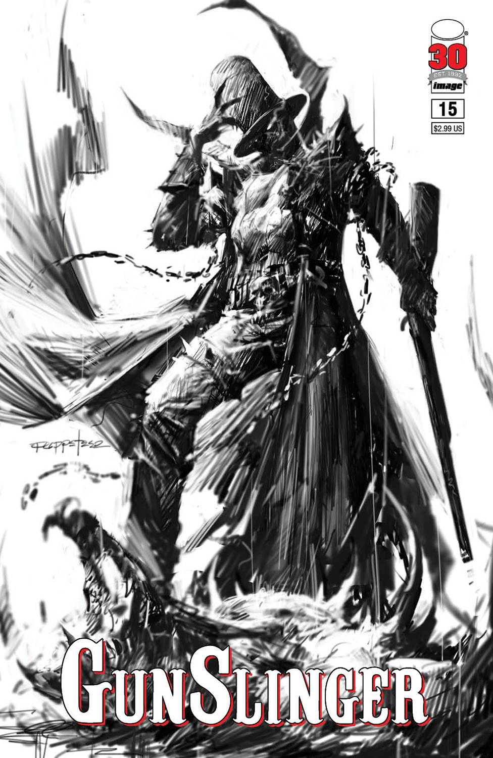 12/21/2022 GUNSLINGER SPAWN #15 CVR B LEE SKETCH
