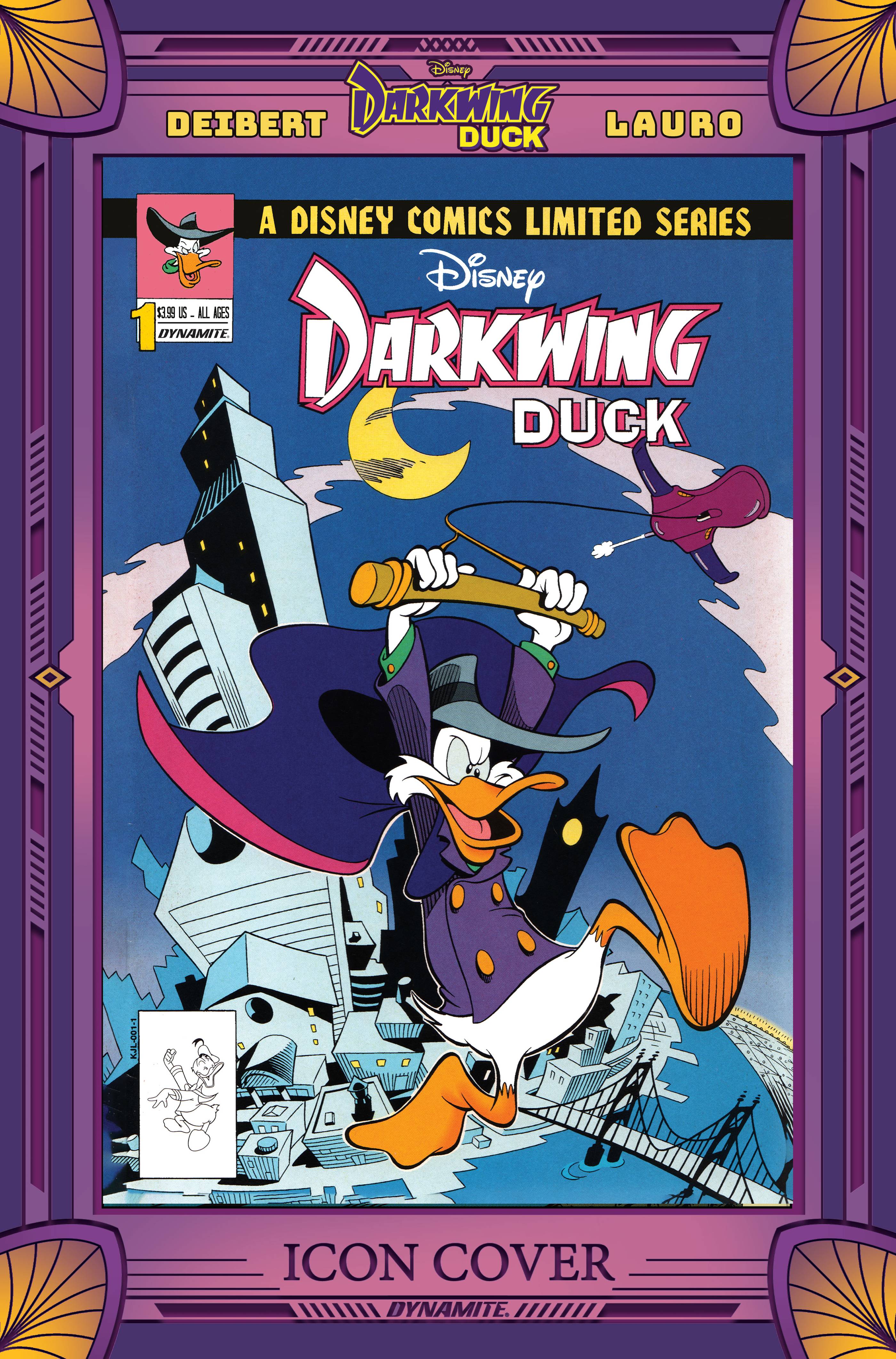 01/25/2023 DARKWING DUCK #1 CVR H 1:10 MOORE MODERN ICON 1991