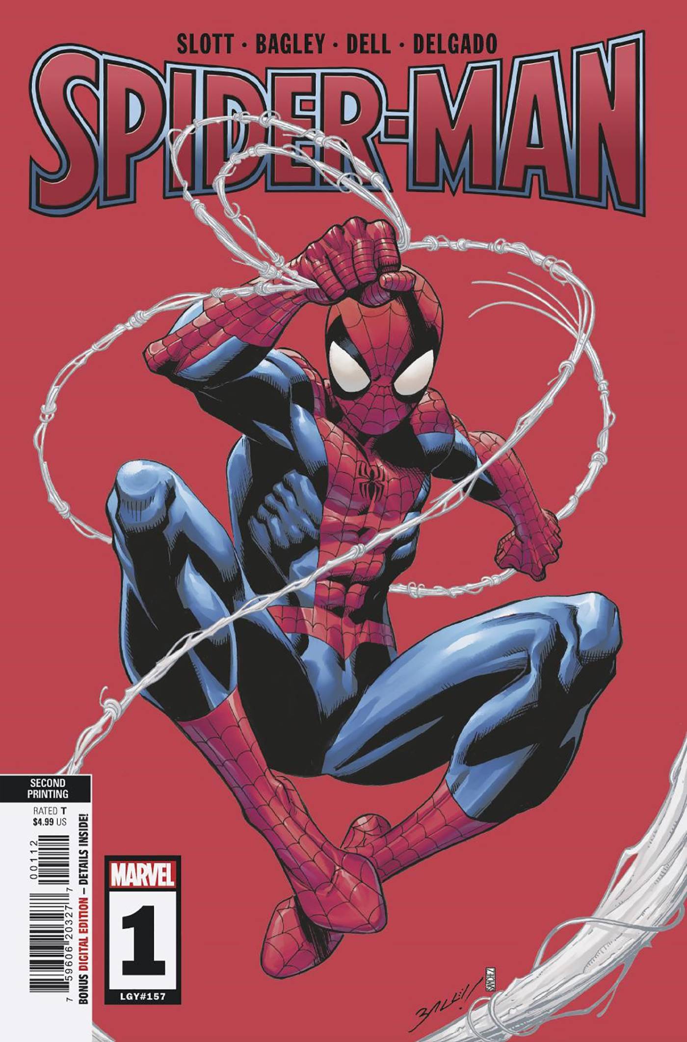 11/16/2022 SPIDER-MAN #1 2ND PTG BAGLEY VARIANT