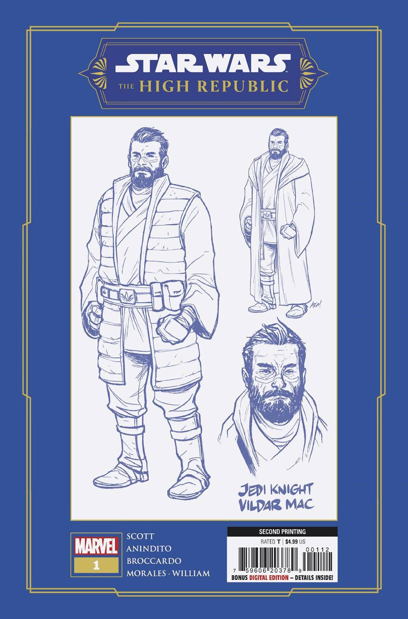 11/23/2022 STAR WARS HIGH REPUBLIC #1 2ND PTG ANINDITO VARIANT