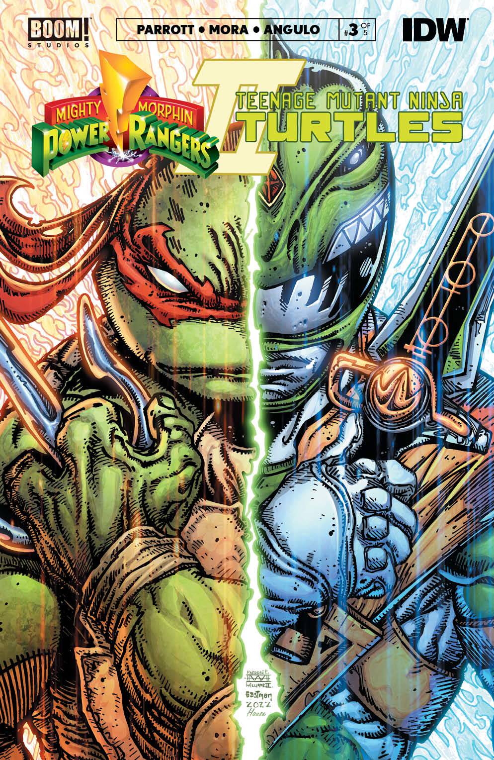 02/22/2023 MMPR TMNT II #3 (OF 5) CVR B EASTMAN & WILLIAMS II