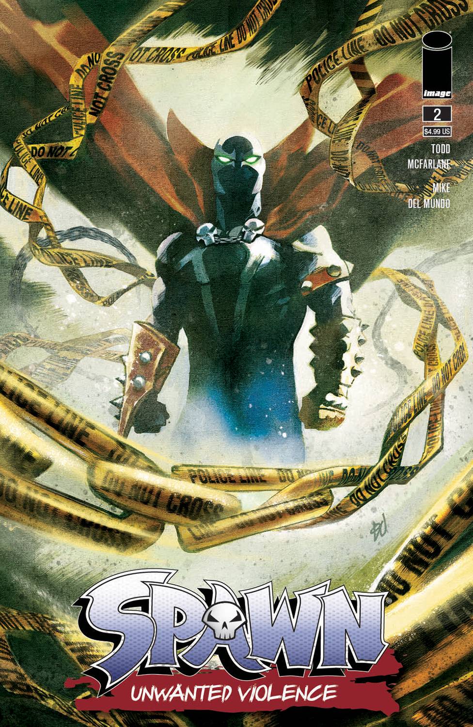 02/22/2023 SPAWN UNWANTED VIOLENCE #2 (OF 2) CVR A DEL MUNDO (CB125)