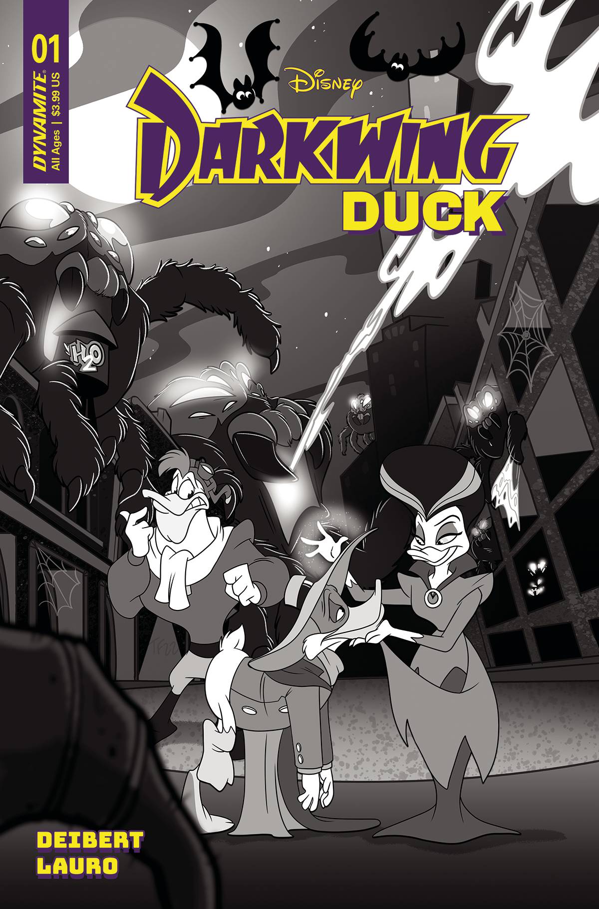 01/25/2023 DARKWING DUCK #1 CVR ZI 1:10 FORSTNER B&W