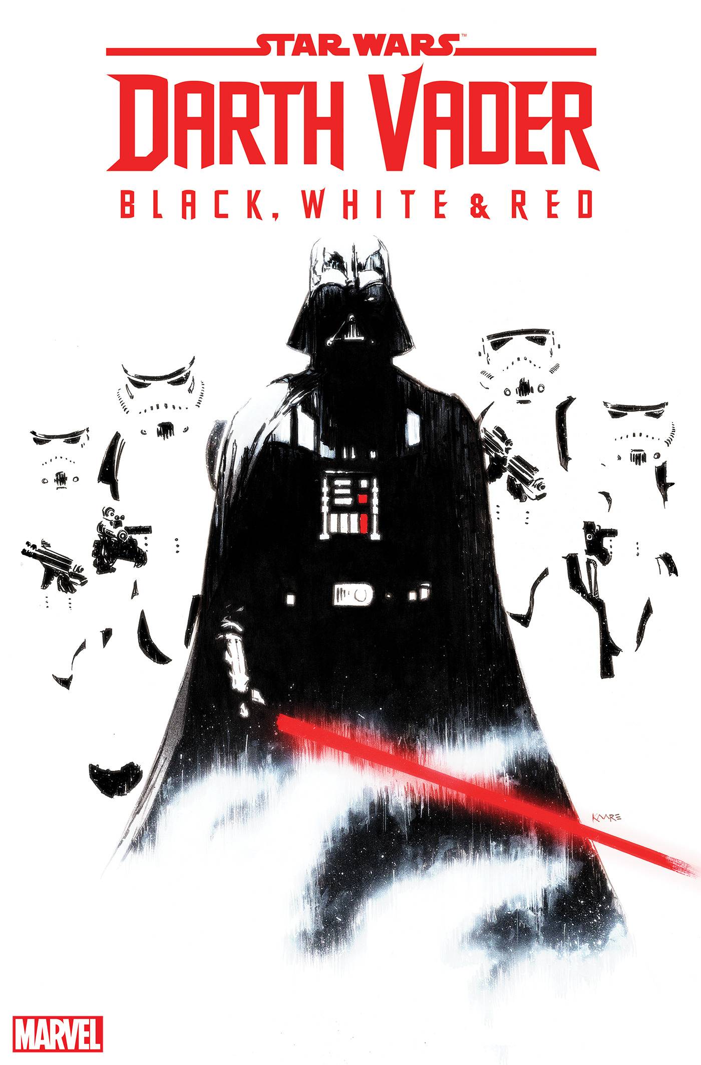 STAR WARS DARTH VADER BLACK WHITE AND RED #1 1:25 KAARE ANDREWS VARIANT - 04/26/2023