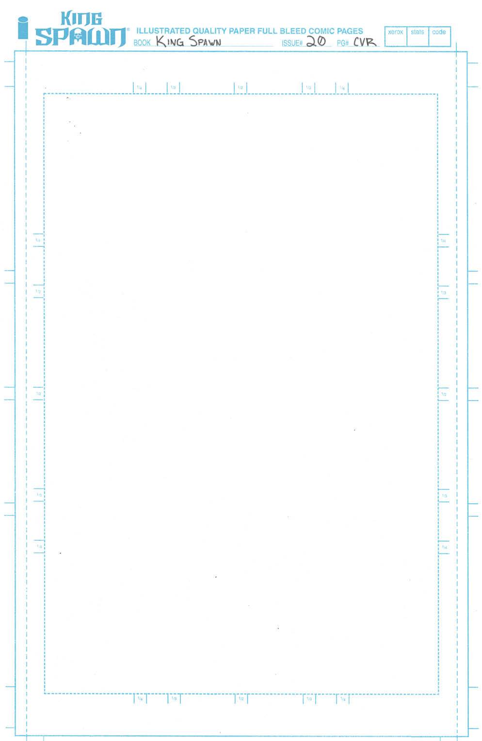 KING SPAWN #20 CVR C BLANK SKETCH 03/01/2023