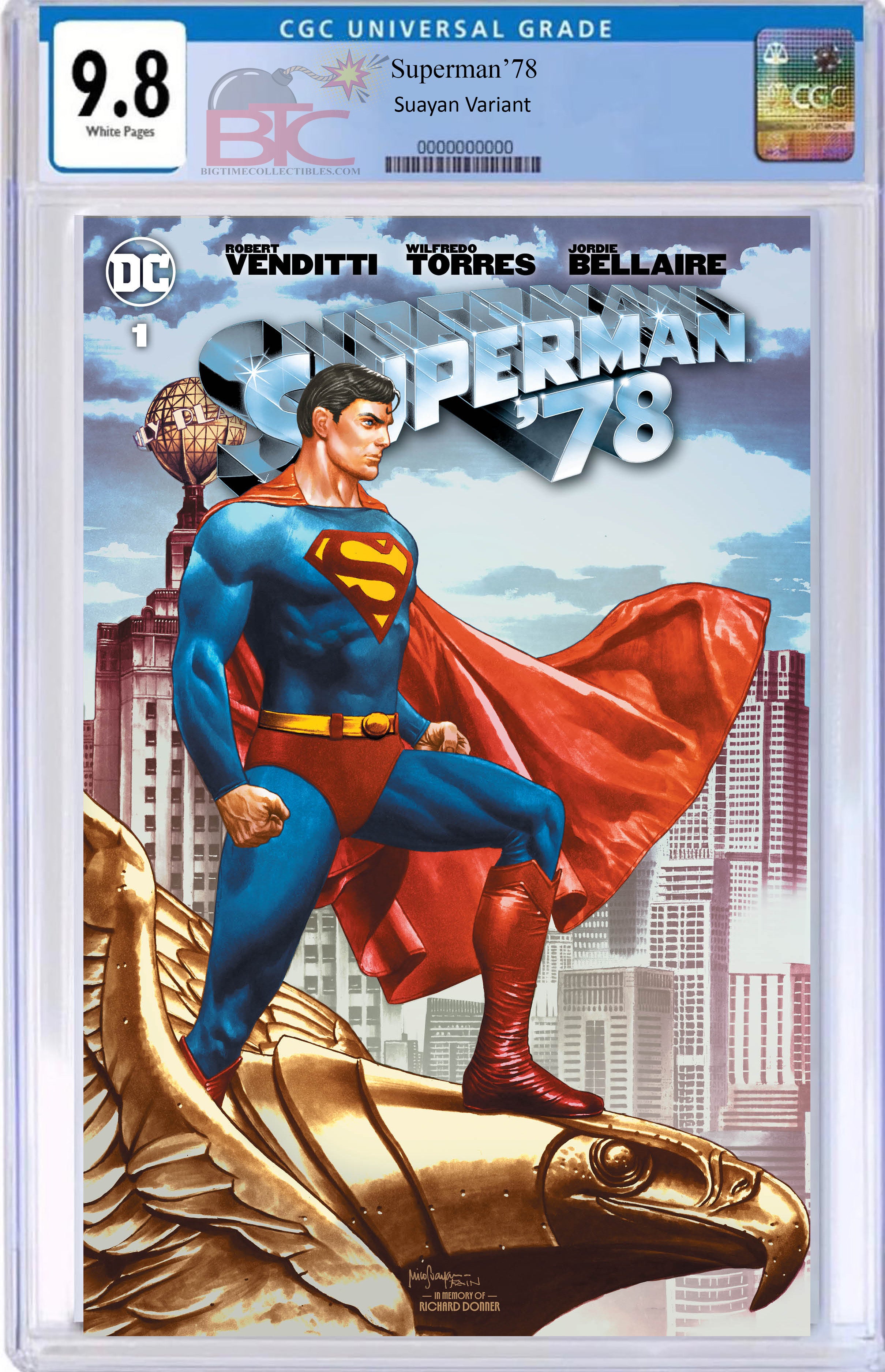 SUPERMAN 78 #1 MICO SUAYAN EXCLUSIVE VARIANT OPTIONS